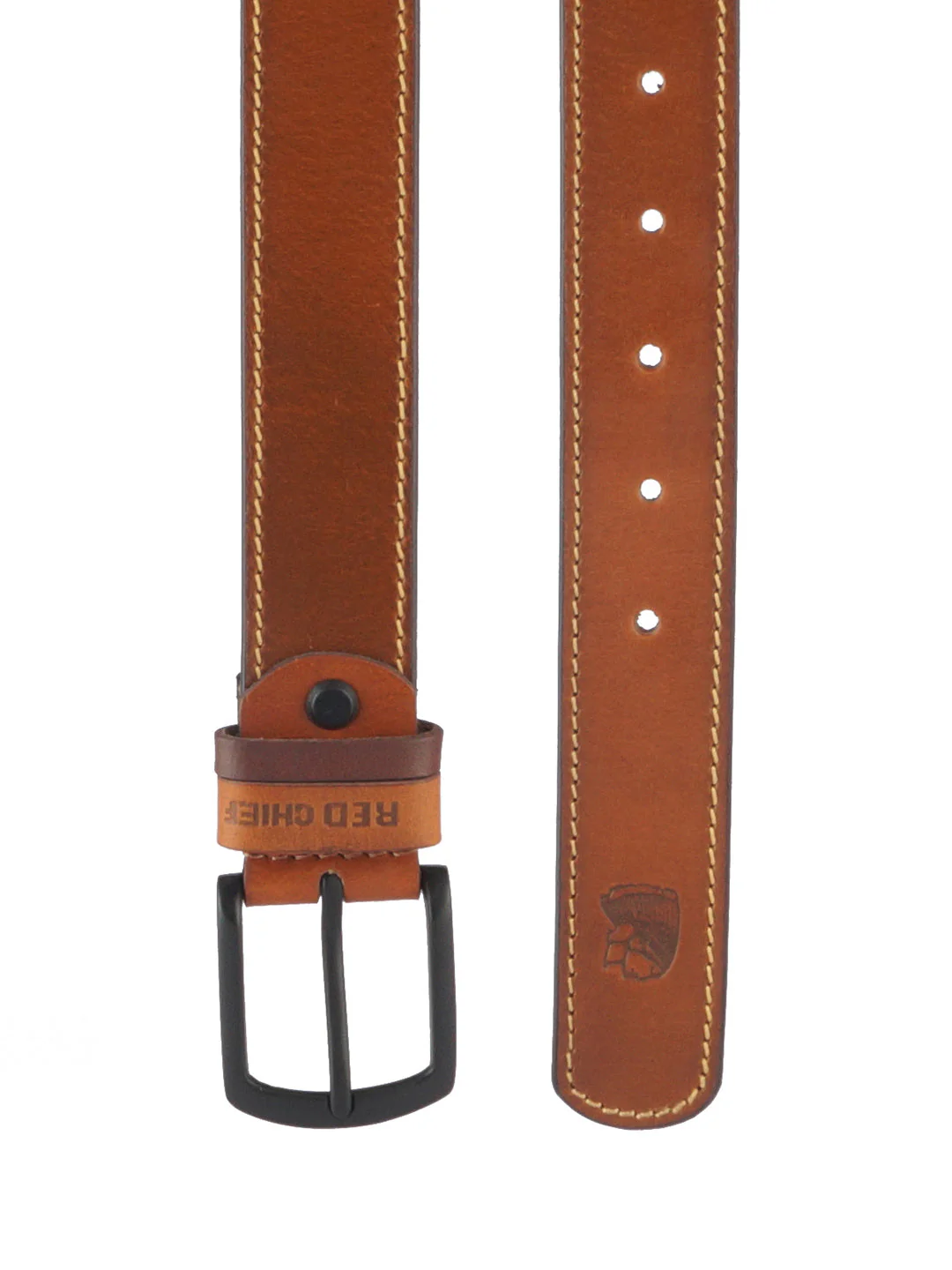Red Chief Tan Belt for Men A80326 006 - Image 3