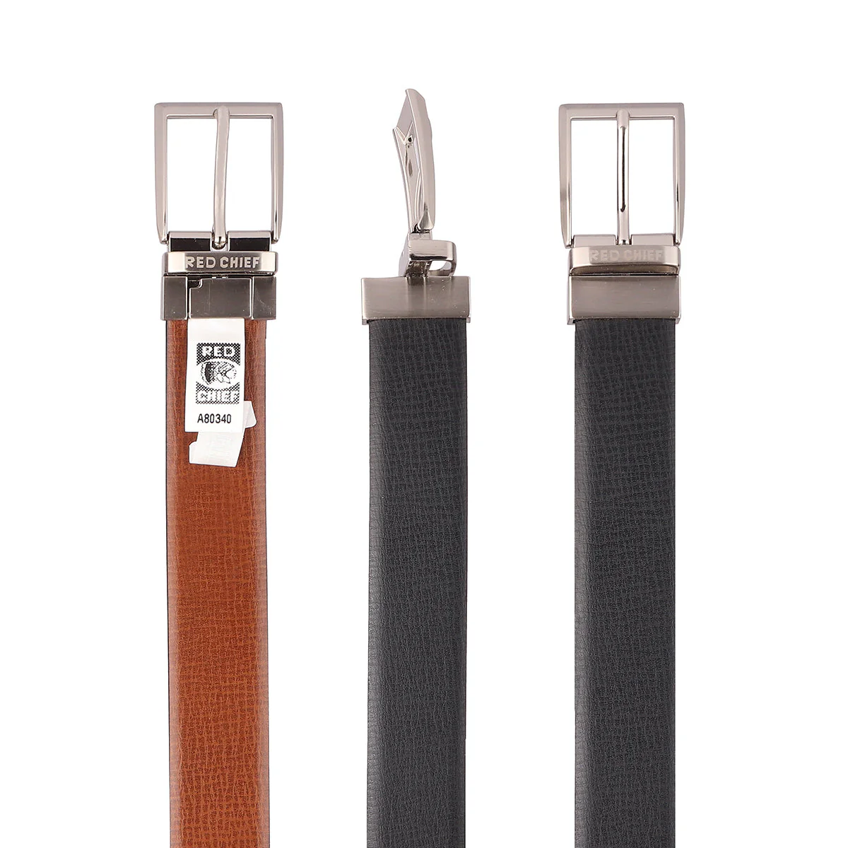 Red Chief Tan/Black Belt for Men A80340 086 - Image 3