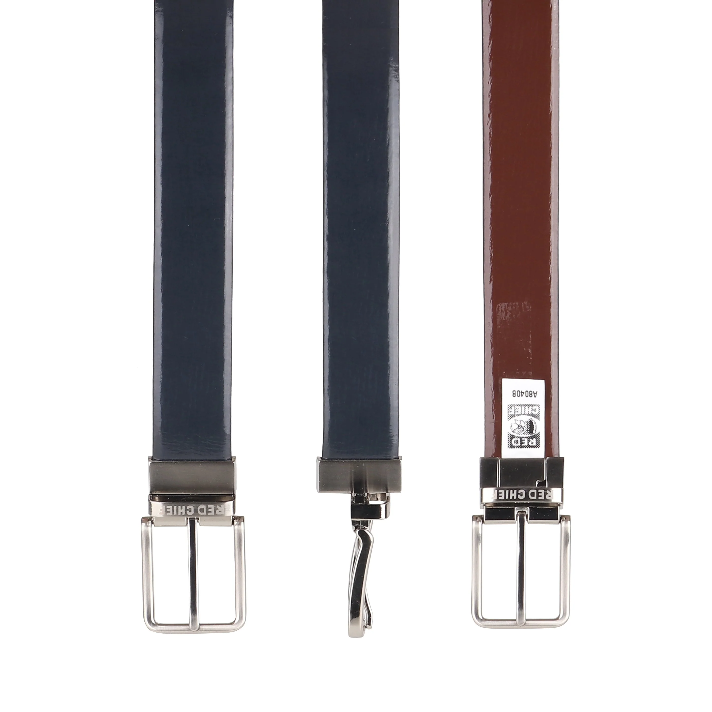 Red Chief Grey/Brown Belt for Men A80408 G00160 - Image 3