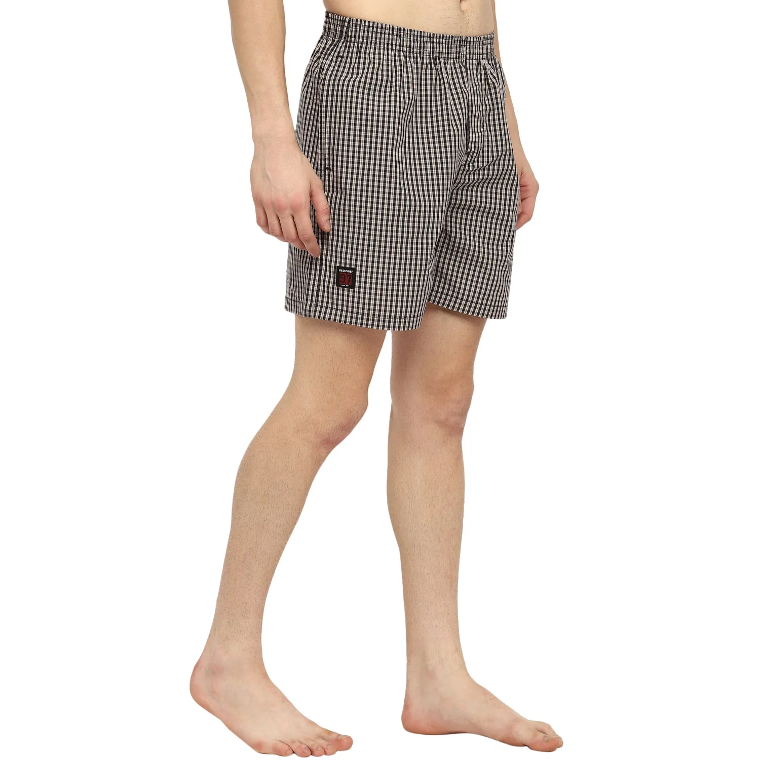 Red Chief Black/Grey Boxer for Men B20010 104 - Image 11
