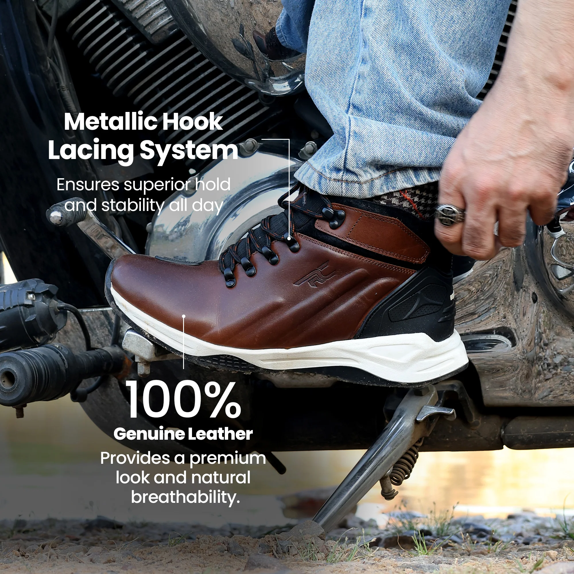 Red Chief Brown Casual Boot Shoes for Men RC1871 003 - Image 3
