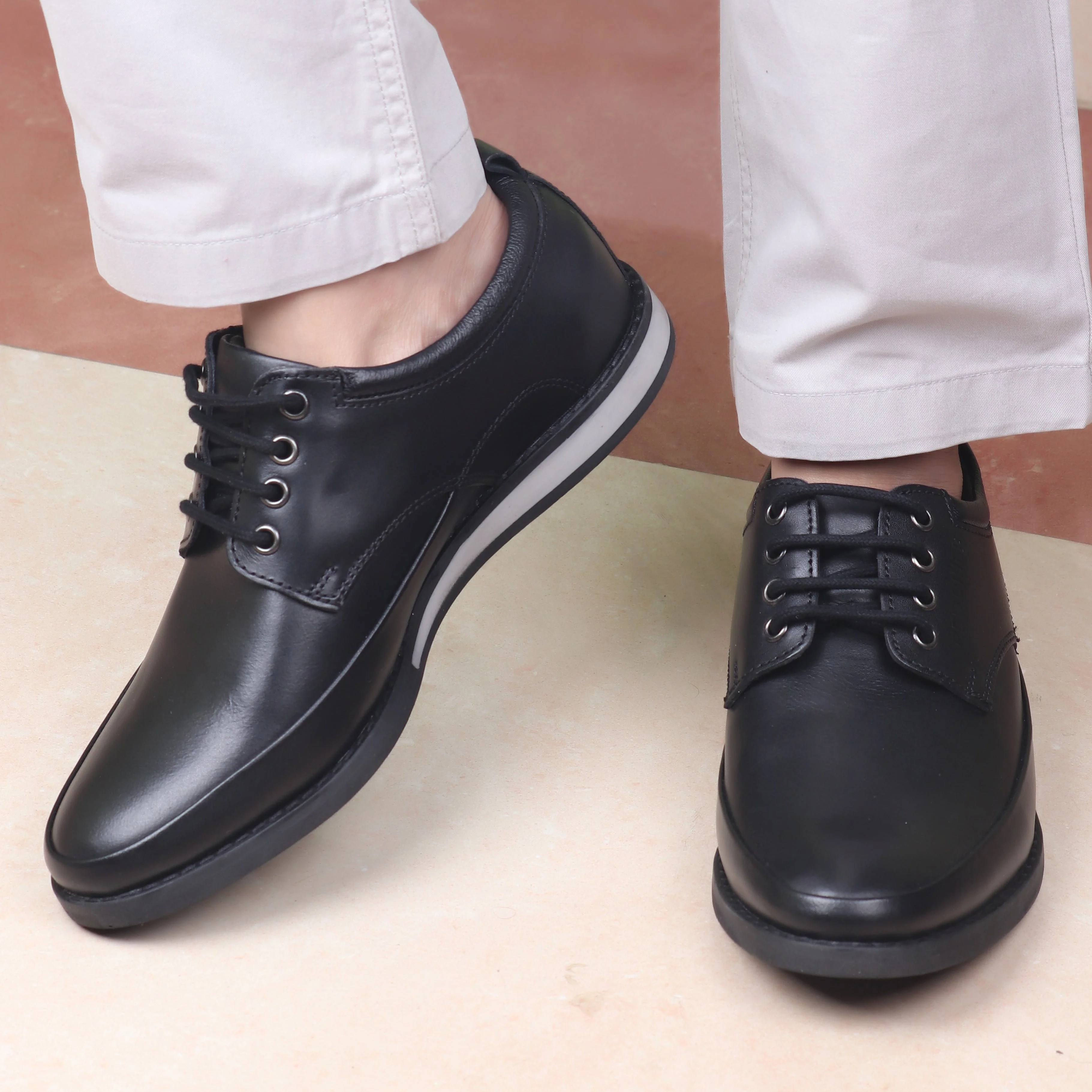 Red Chief Black Formal Shoes for Men RC3485 001 - Image 9