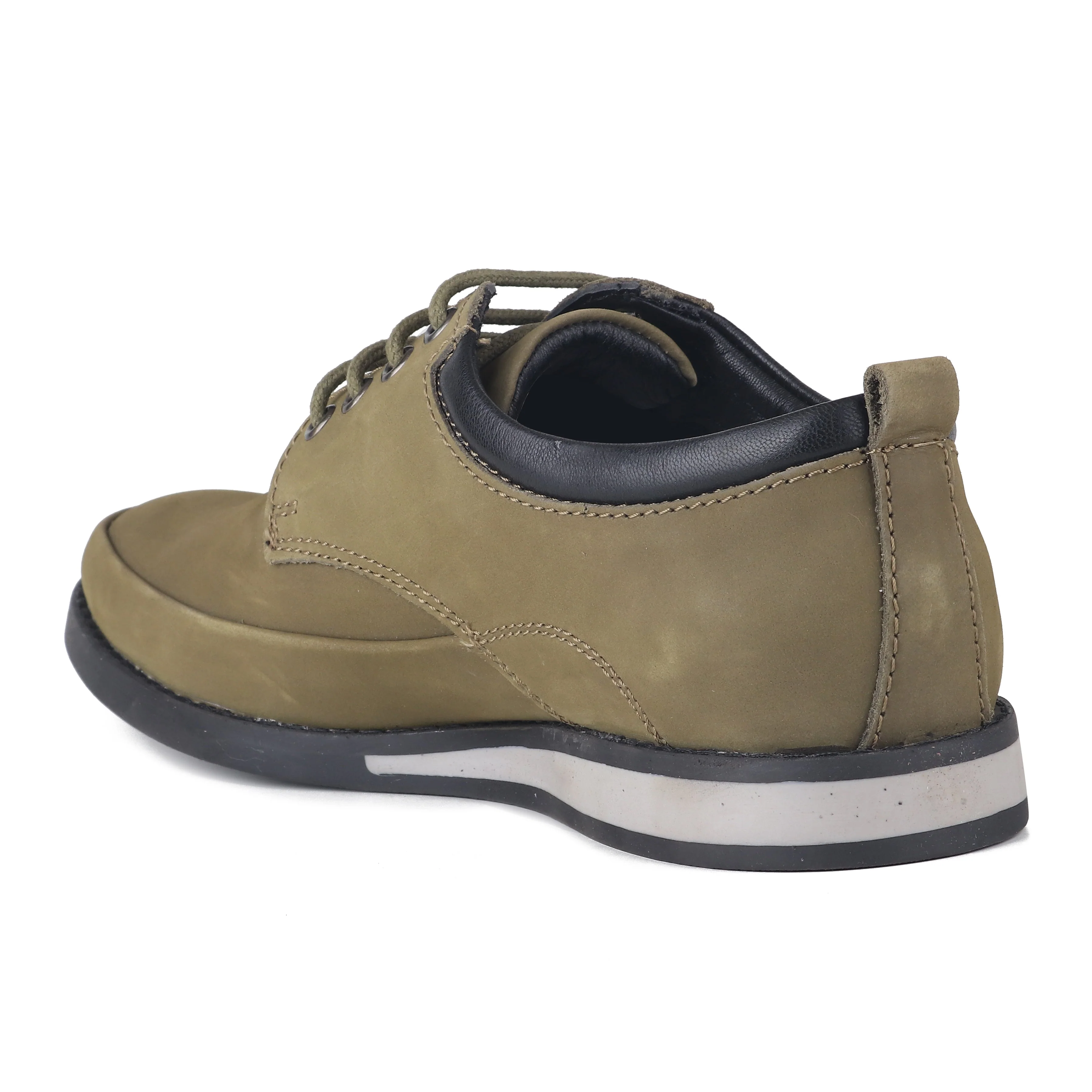 Red Chief Olive/Green Formal Shoes for Men RC3485 014 - Image 5