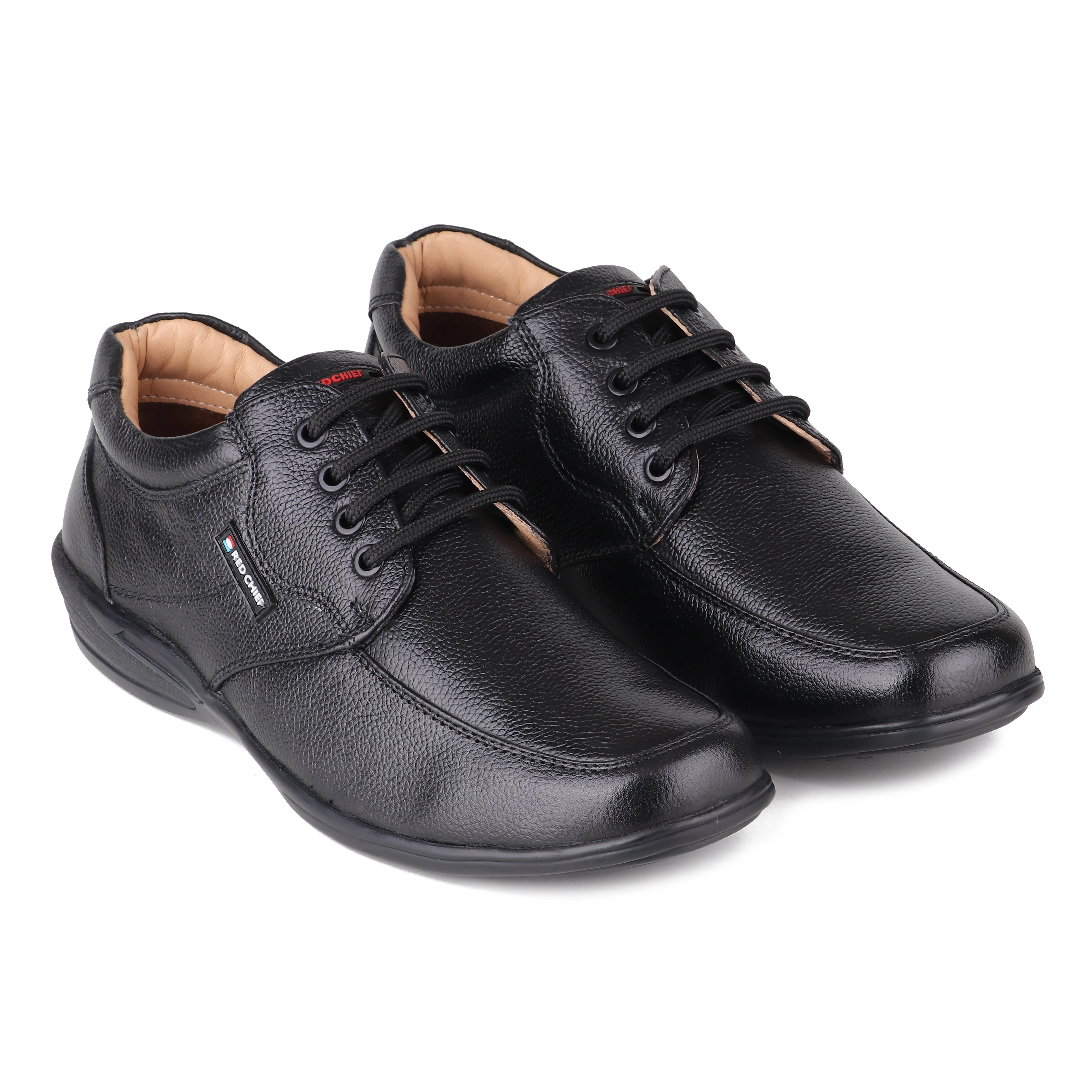 Red Chief Black Formal Derby Shoes for Men RC3506 001 - Image 5