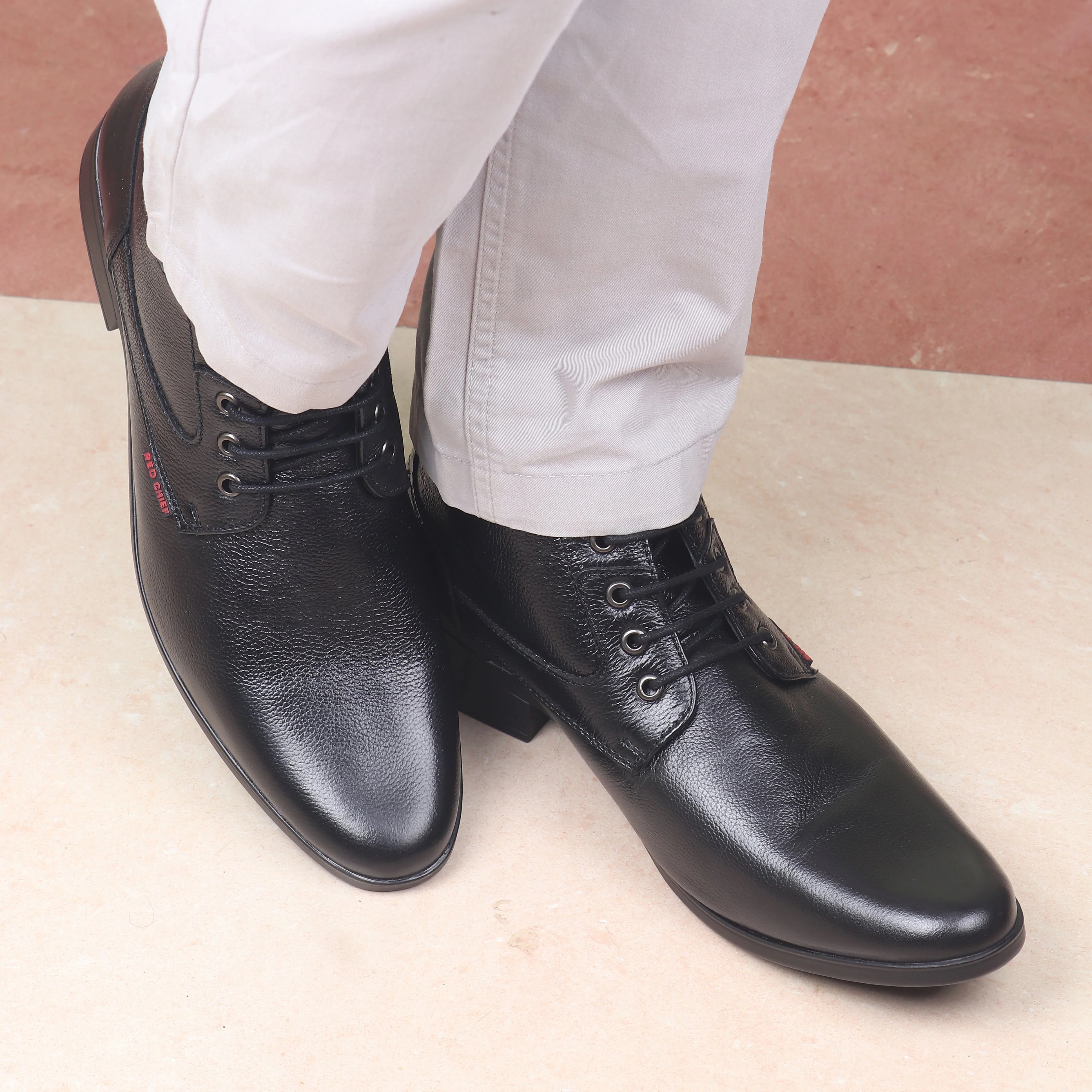 Red Chief Black Formal Shoes for Men RC3545 001 - Image 9