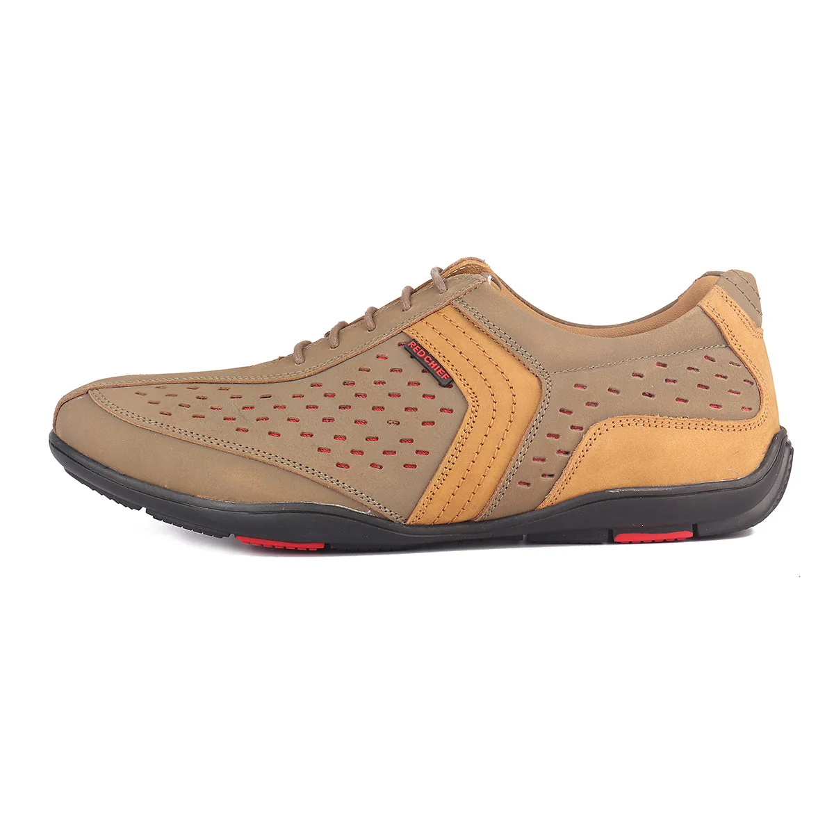 Red Chief Olive Green Casual Sneaker Shoes for Men RC3759 G0045 - Image 3