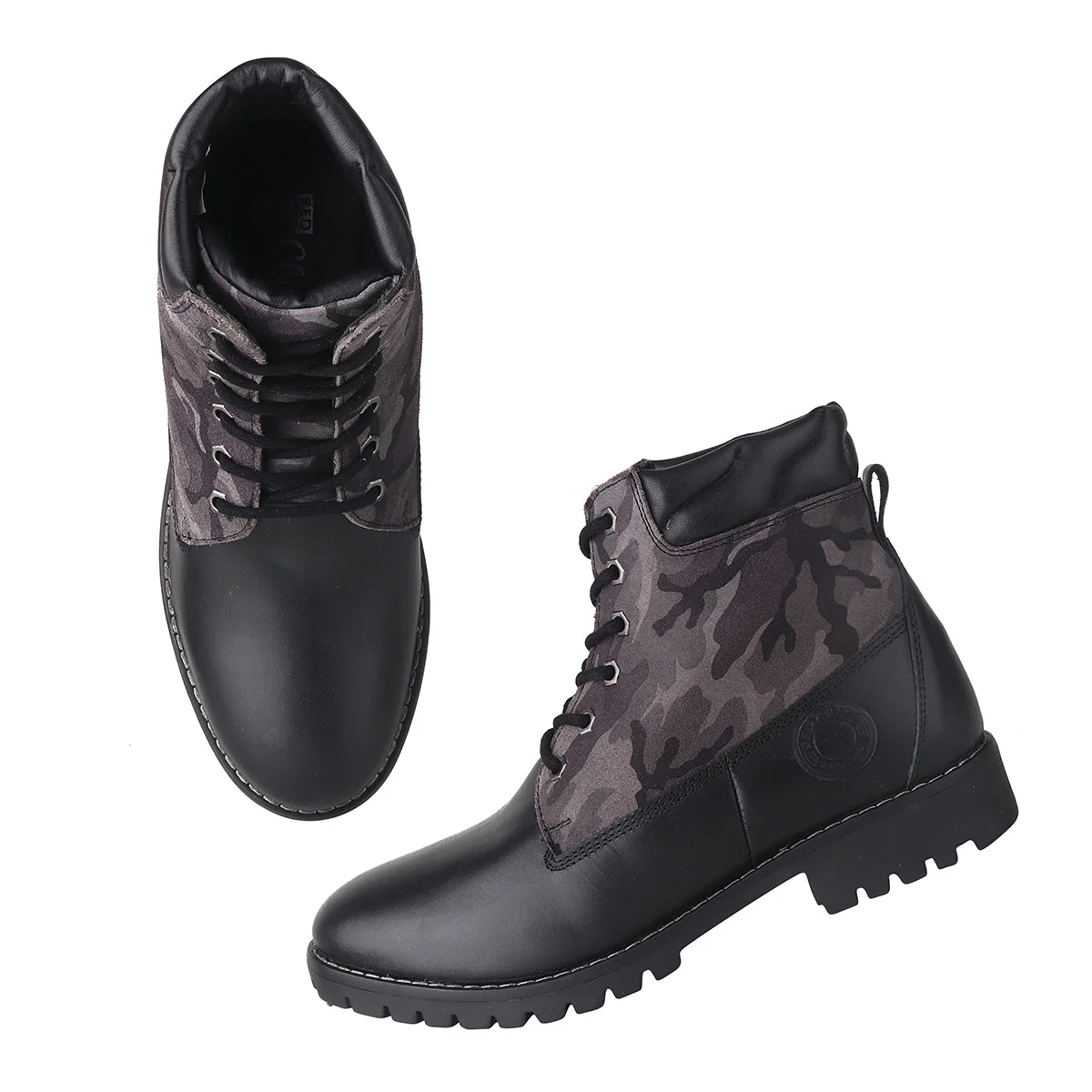 Red Chief Black Casual Boot for Men RC3886 001 - Image 5