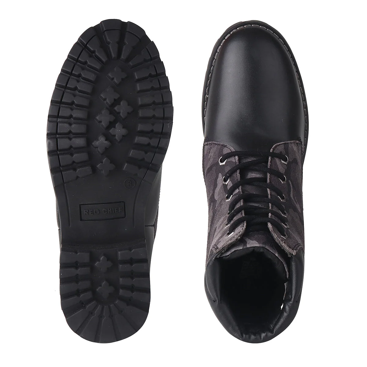 Red Chief Black Casual Boot for Men RC3886 001 - Image 9