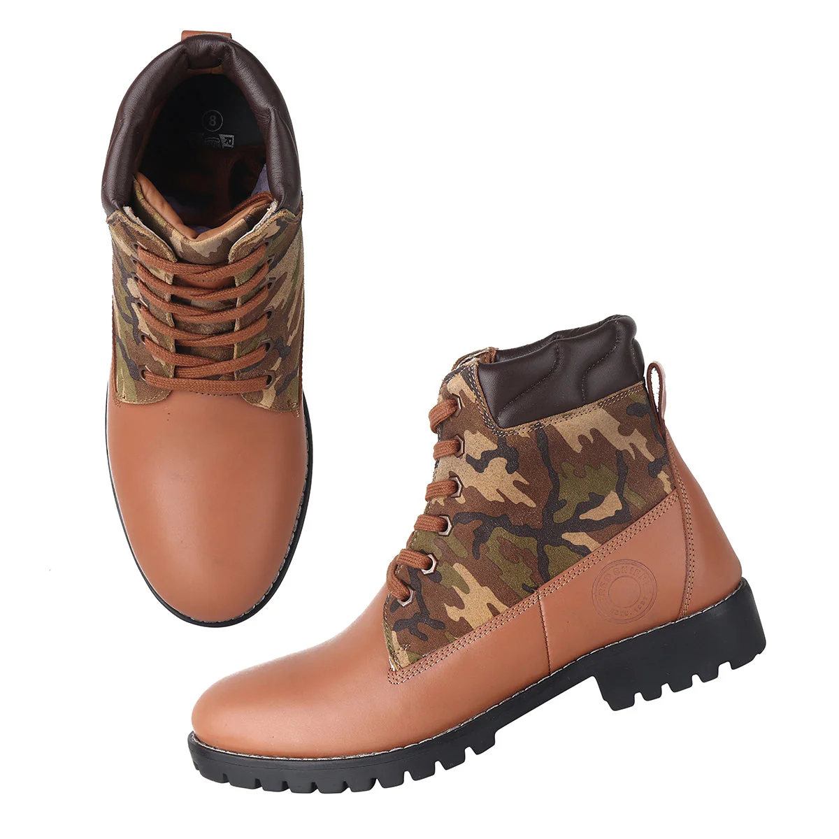 Red Chief Tan Casual Boot for Men RC3886 006 - Image 5