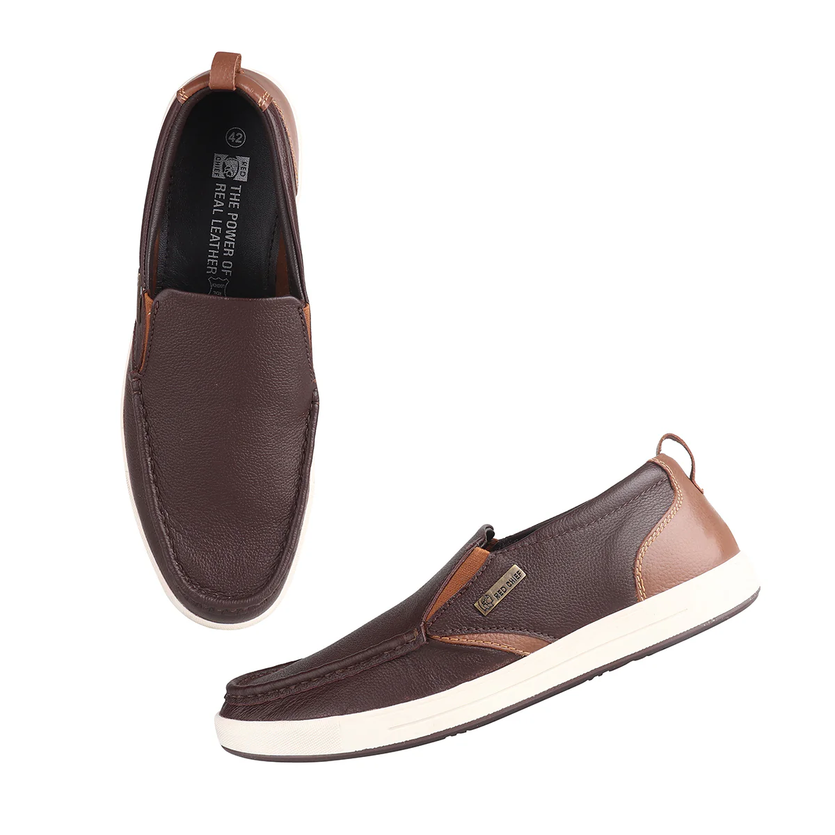Red Chief Brown Casual Sneaker Shoes for Men RC3887 003 - Image 6