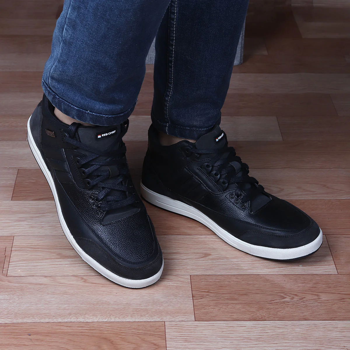 Red Chief Black Casual Sneaker Shoes for Men RC3891 001 - Image 9