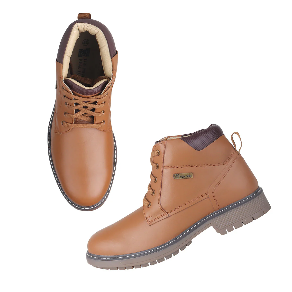Red Chief Tan Casual Boot for Men RC3892 006 - Image 5