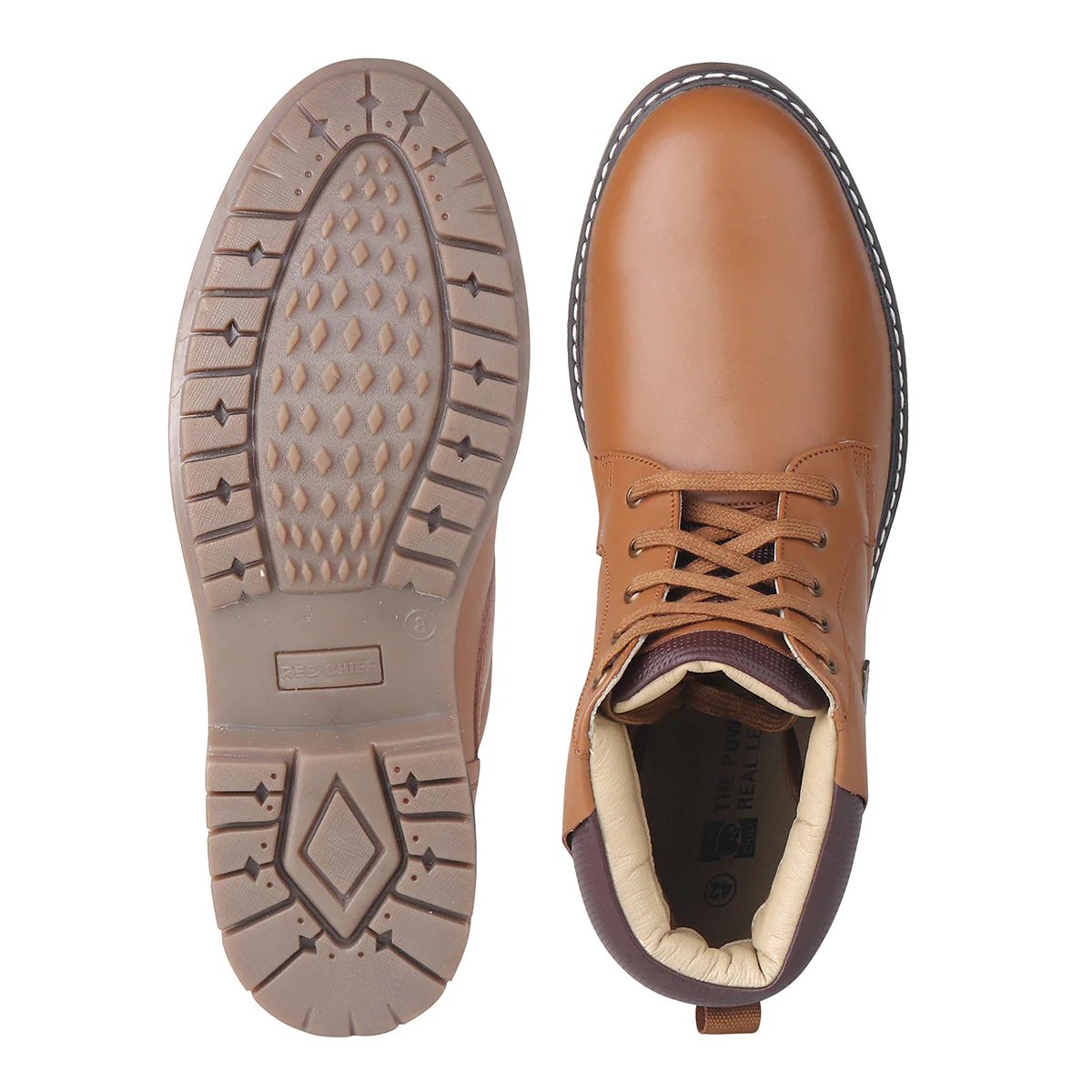 Red Chief Tan Casual Boot for Men RC3892 006 - Image 9