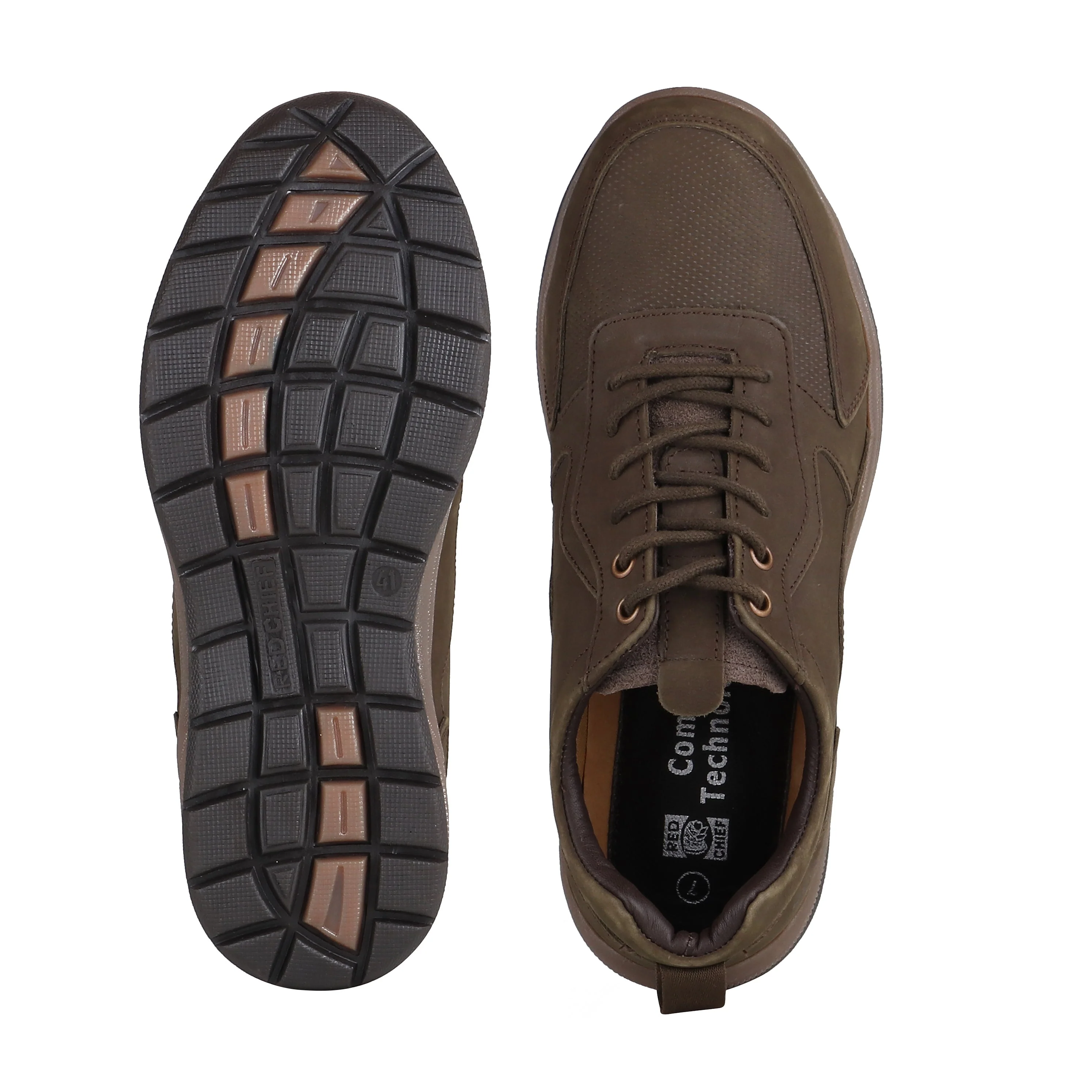 Red Chief Olive Casual Shoes for Men RC3898 124 - Image 8