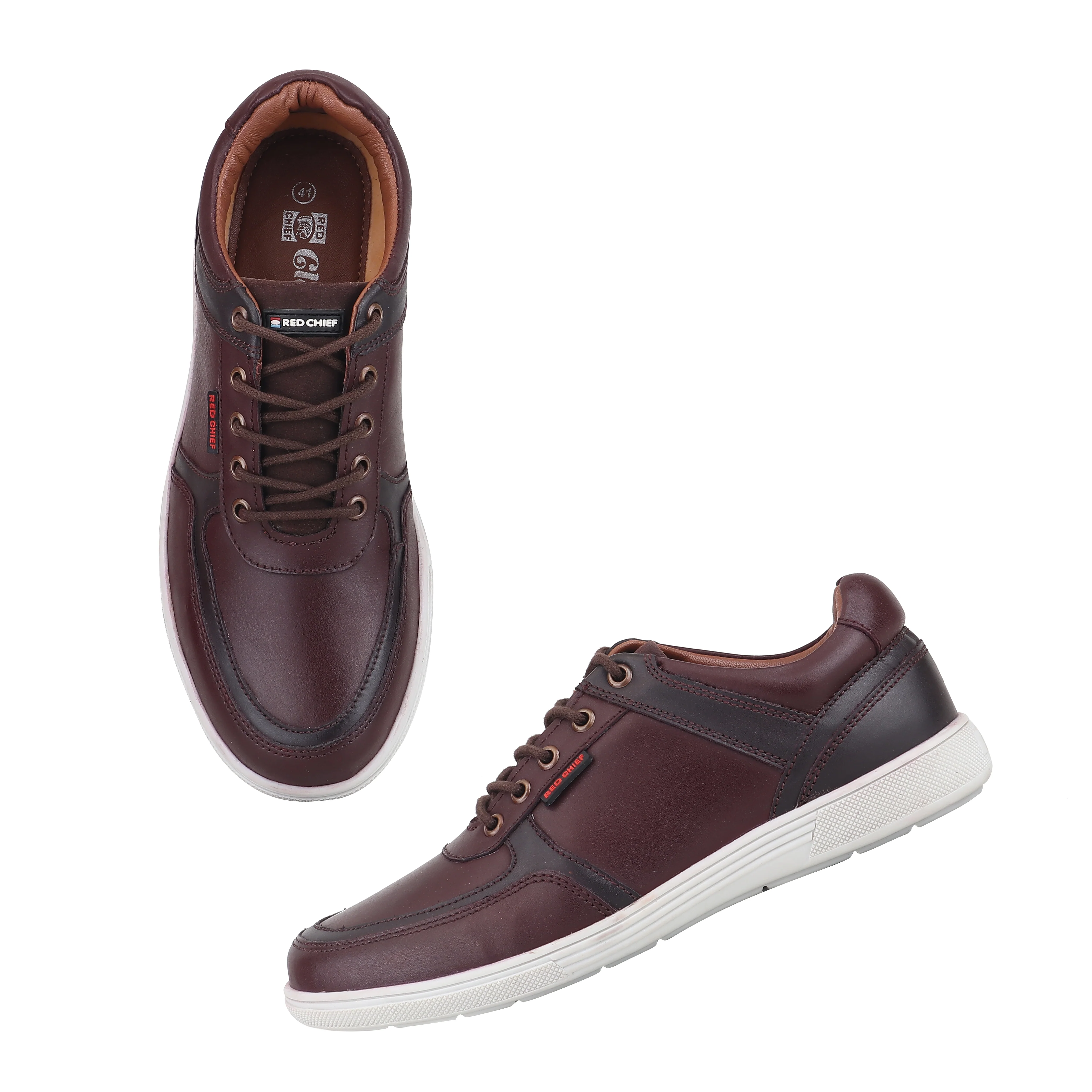Red Chief Brown Casual Sneaker Shoes for Men RC3996 003 - Image 2