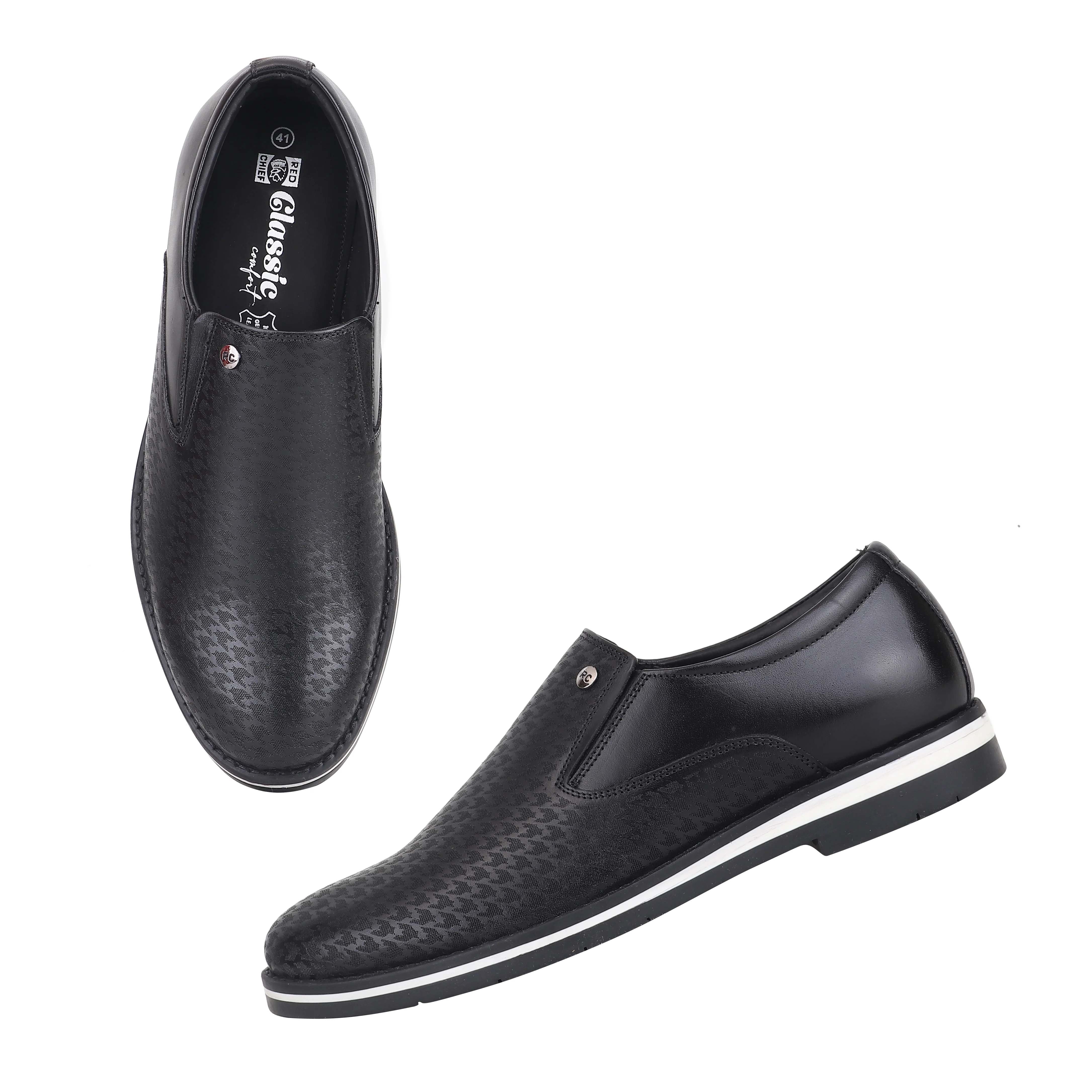 Red Chief Black Casual Sneaker Shoes for Men RC4015 001 - Image 2