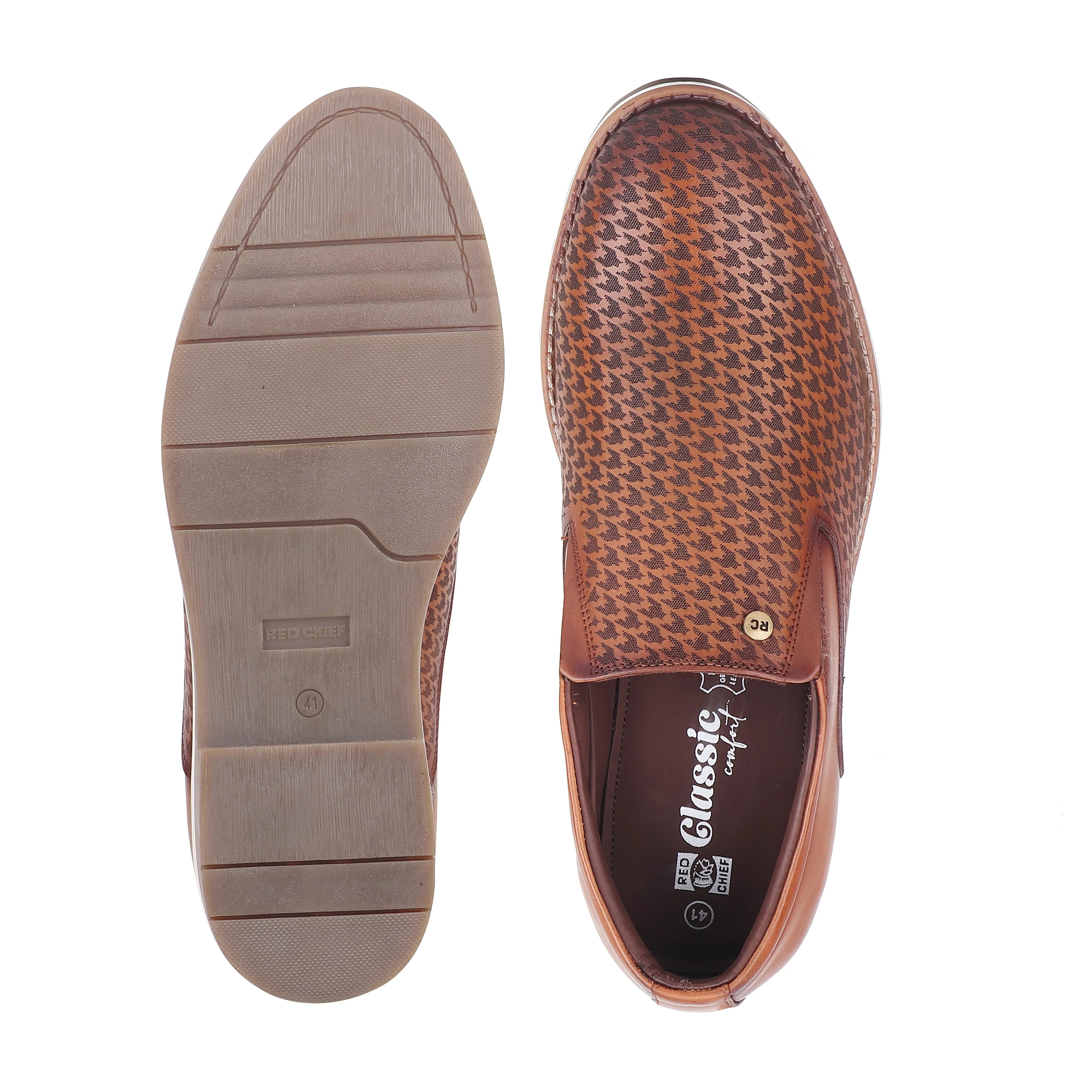 Red Chief Tan Casual Sneaker Shoes for Men RC4015 006 - Image 9