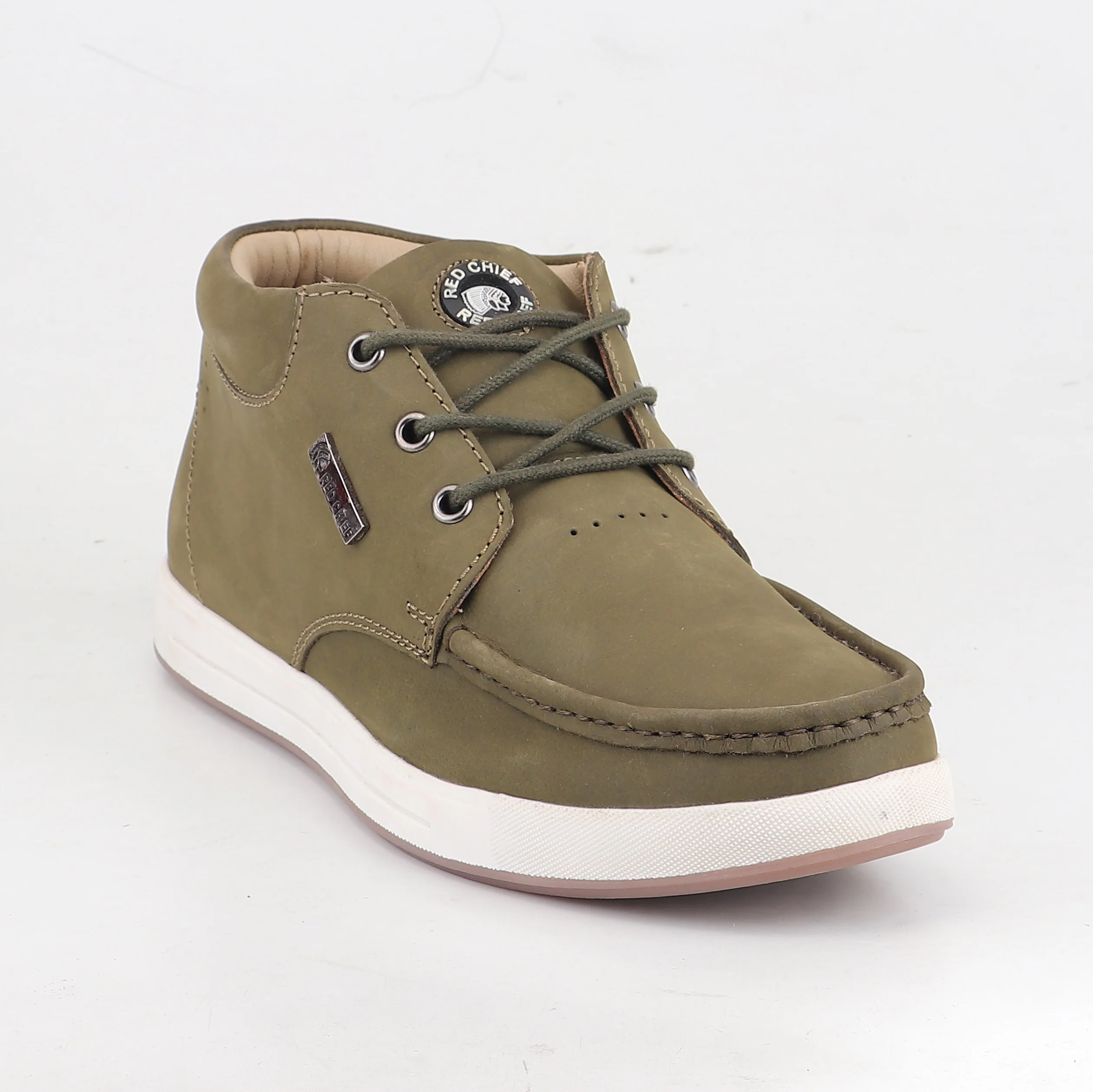 Red Chief Olive Casual Boot Shoes for Men RC4060 124 - Image 3