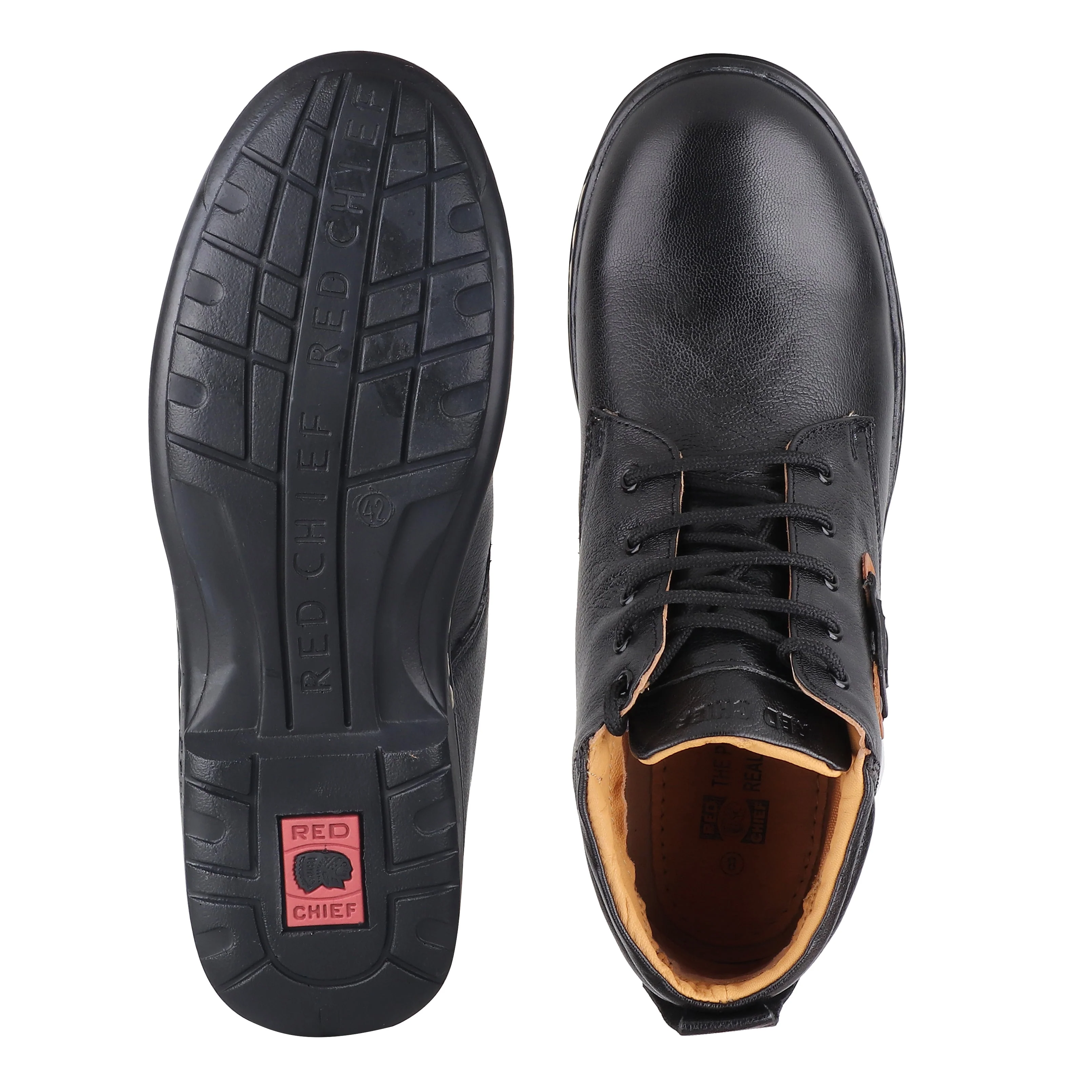 Red Chief Black Casual Boot Shoes for Men RC6011 001 - Image 8