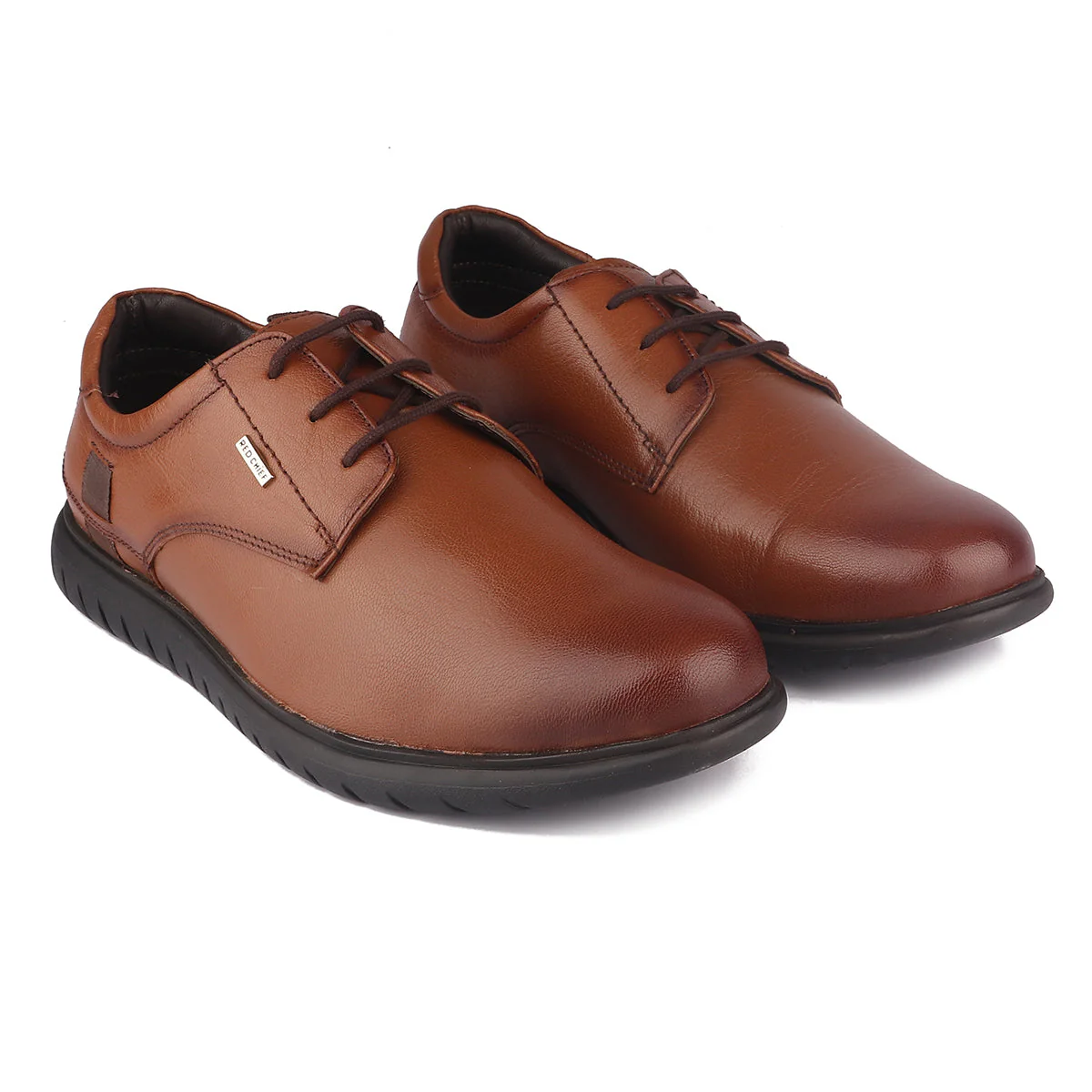 Red Chief Tan formal Derby shoes for Men RC1805 006 - Image 4
