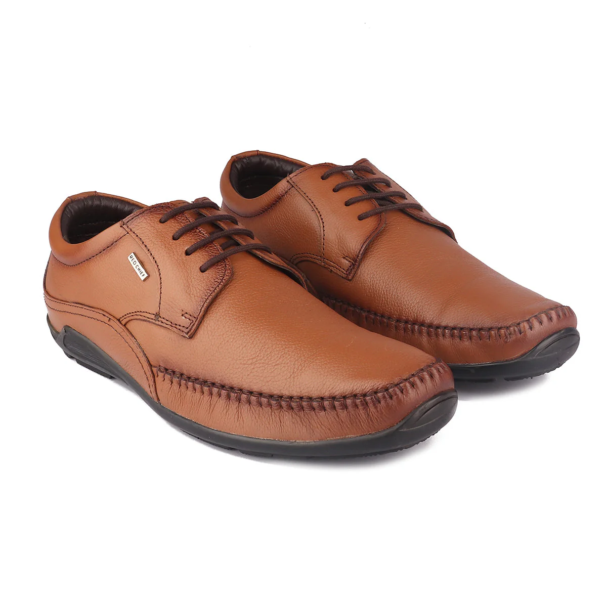 Red Chief Tan formal Derby shoes for Men RC1811 006 - Image 4