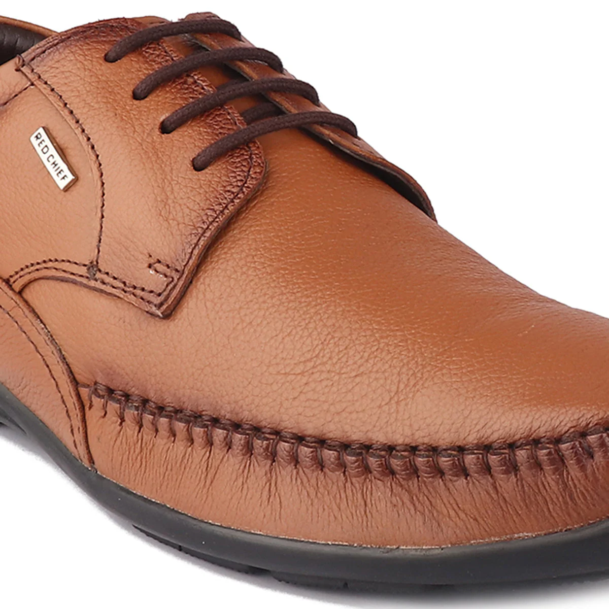 Red Chief Tan formal Derby shoes for Men RC1811 006 - Image 7