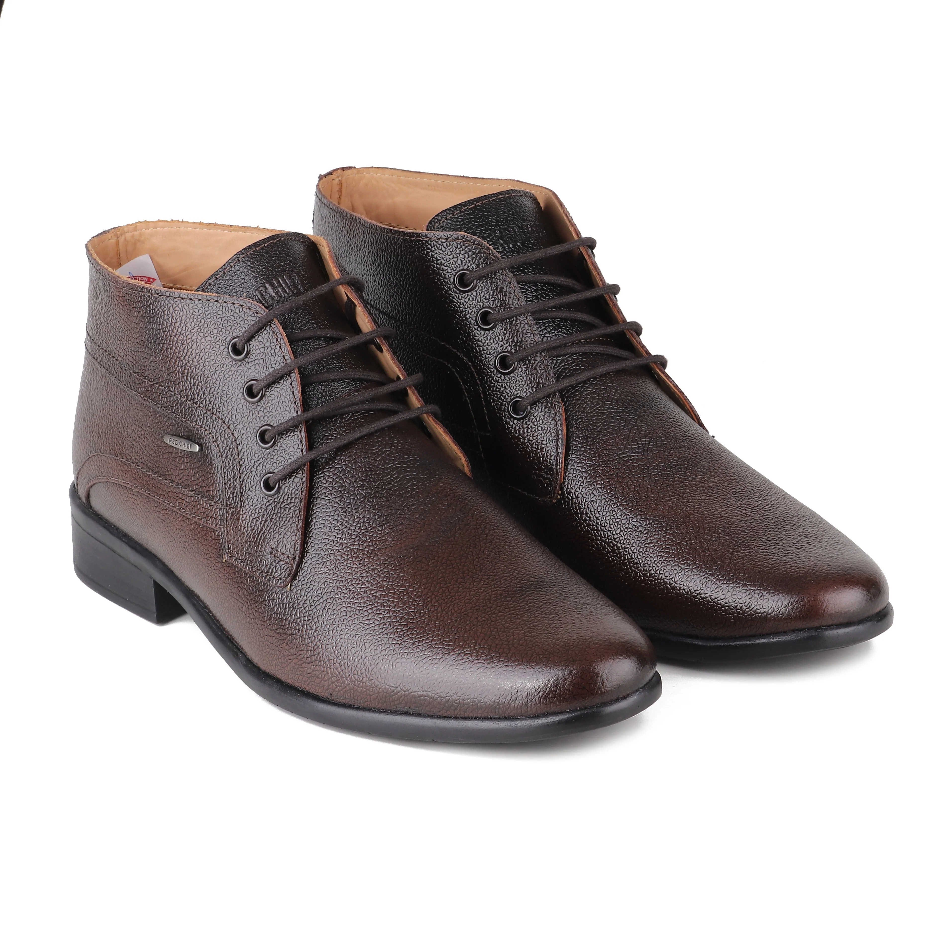 Red Chief Brown formal Derby shoes for Men RCA2381 003 - Image 4