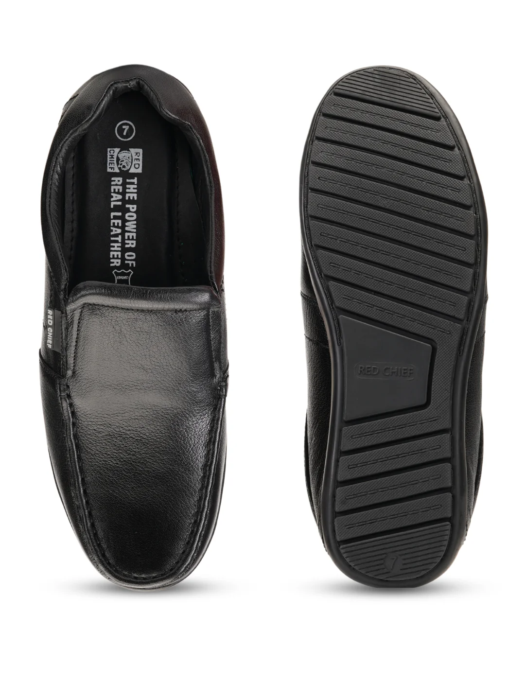 Red Chief Black Formal Shoes For Men RC10020 001 - Image 8