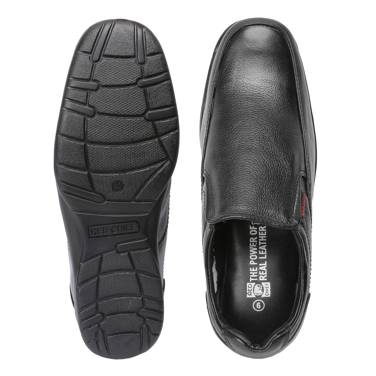 Red Chief Black Formal Shoes for Men RC1091 001 - Image 7