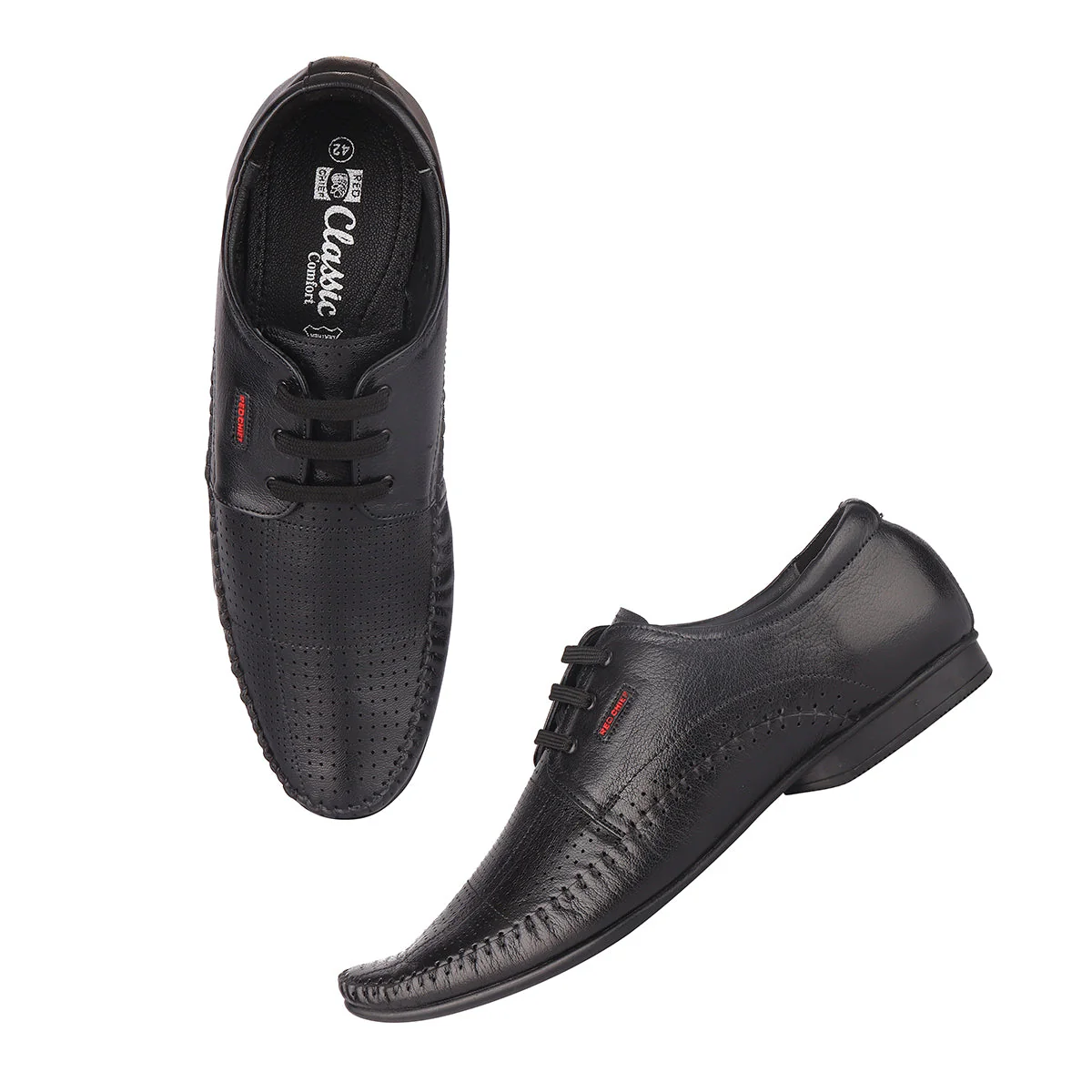Red Chief Black Formal Shoes for Men RC1340A 001 - Image 3