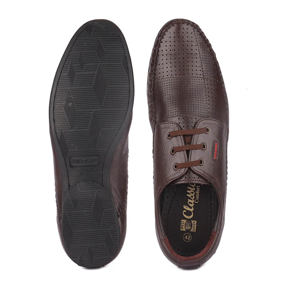 Red Chief Brown Formal Shoes for Men RC1340A 003 - Image 8