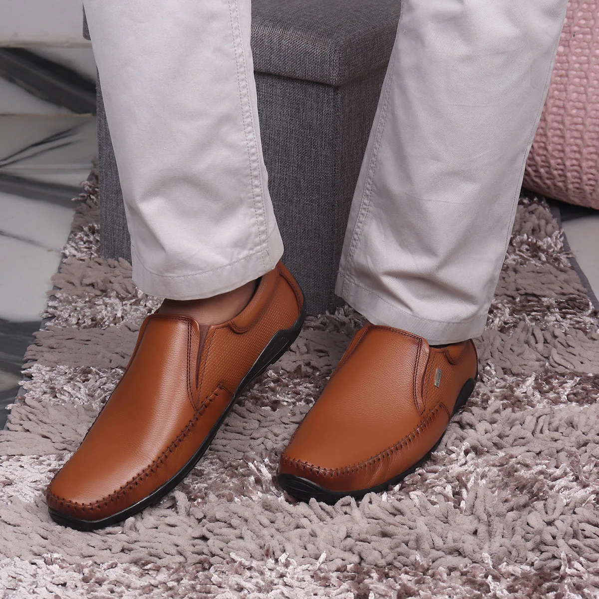 Red Chief Tan Formal Shoes for Men RC1812 006 - Image 9