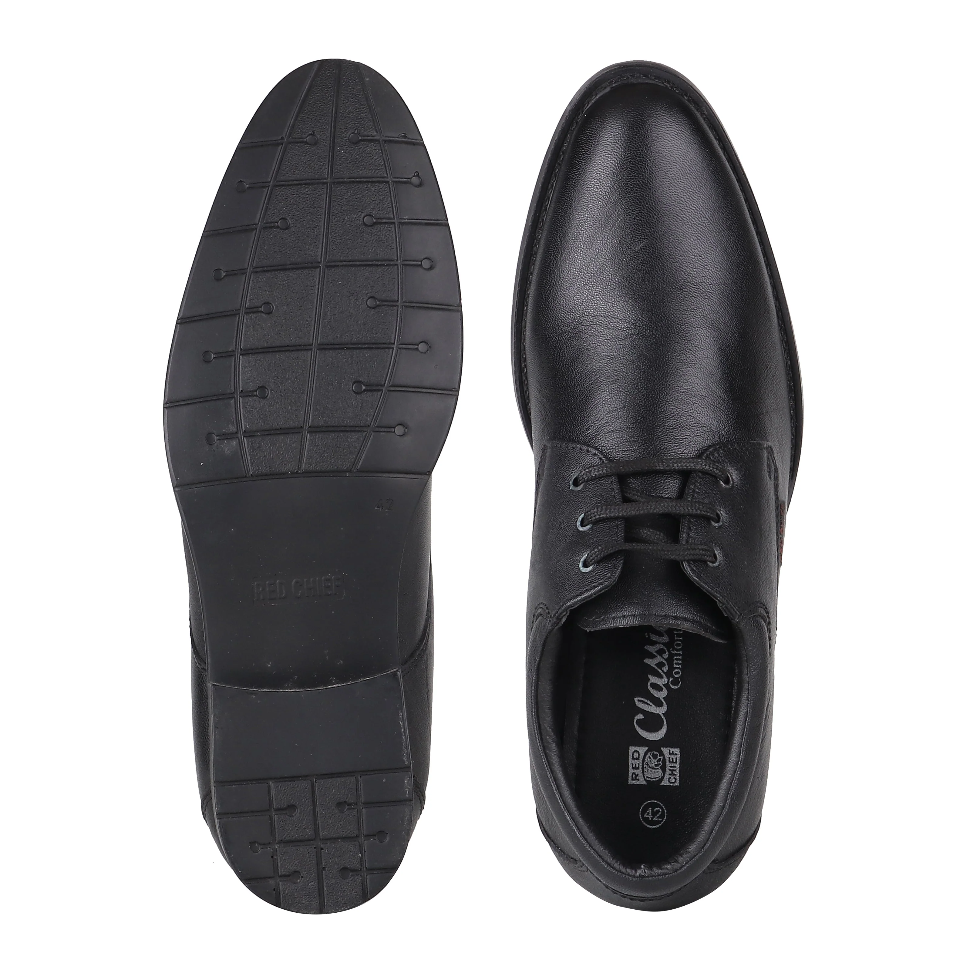 Red Chief Black Formal Shoes for Men RC3436 001 - Image 8