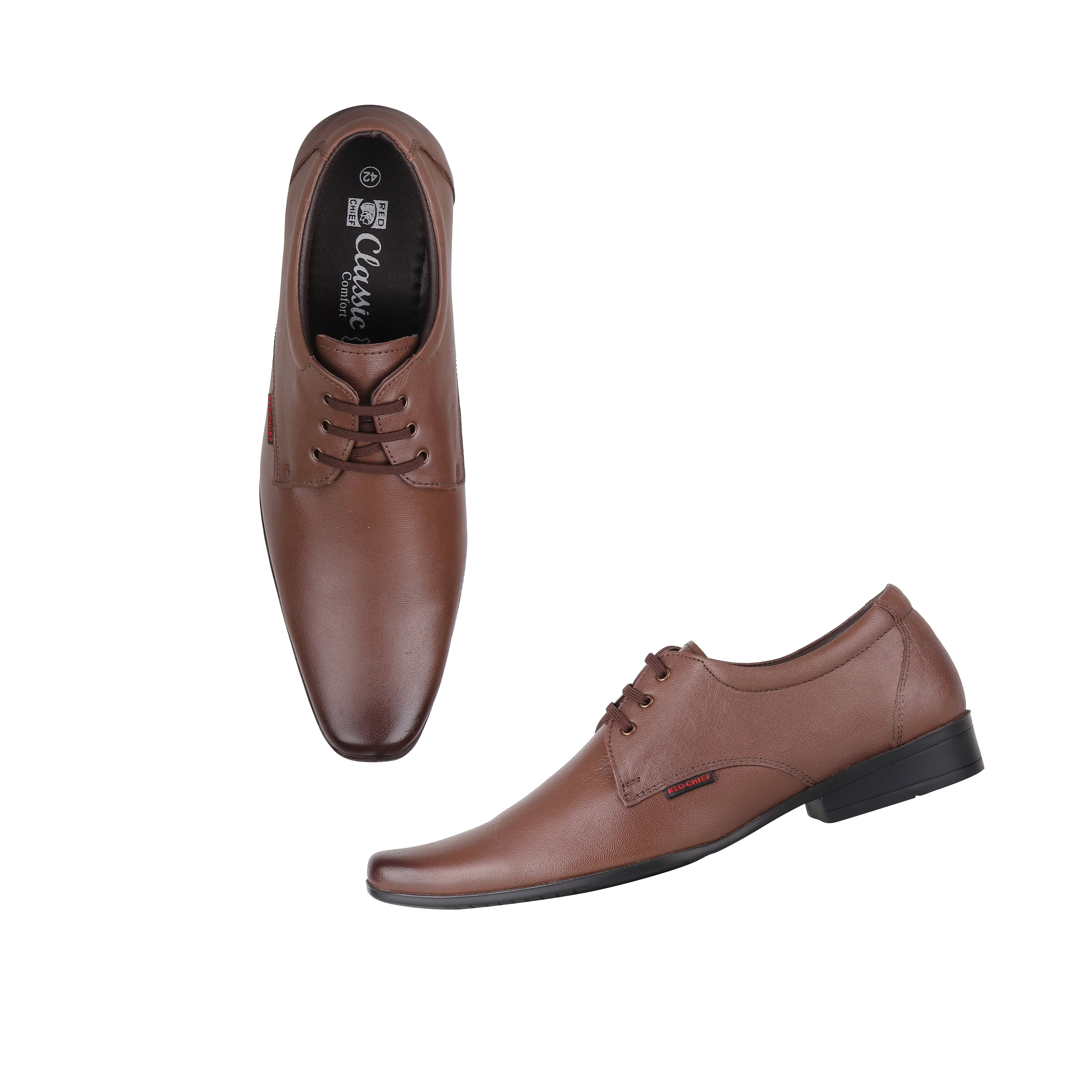 Red Chief Tan Formal Shoes for Men RC3438 006 - Image 2