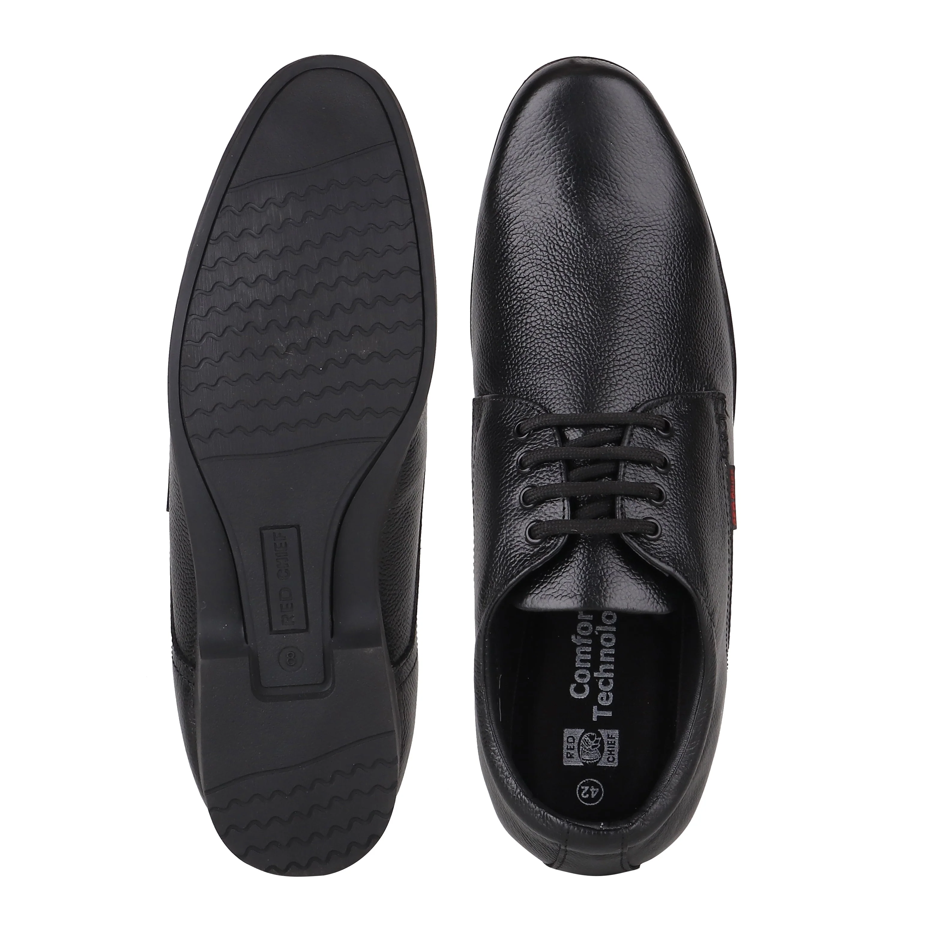 Red Chief Black Formal Shoes for Men RC3455 001 - Image 8