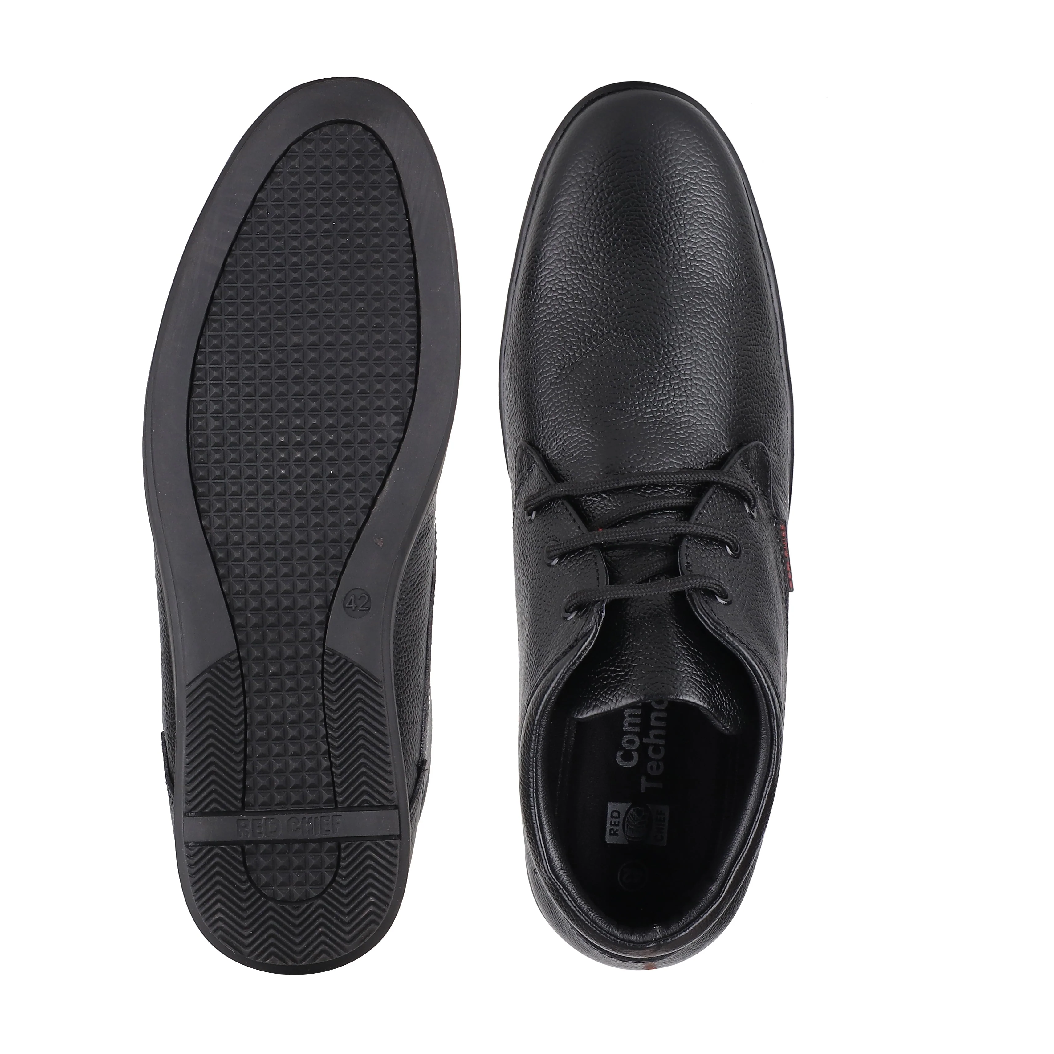 Red Chief Black Formal Shoes for Men RC3467 001 - Image 8