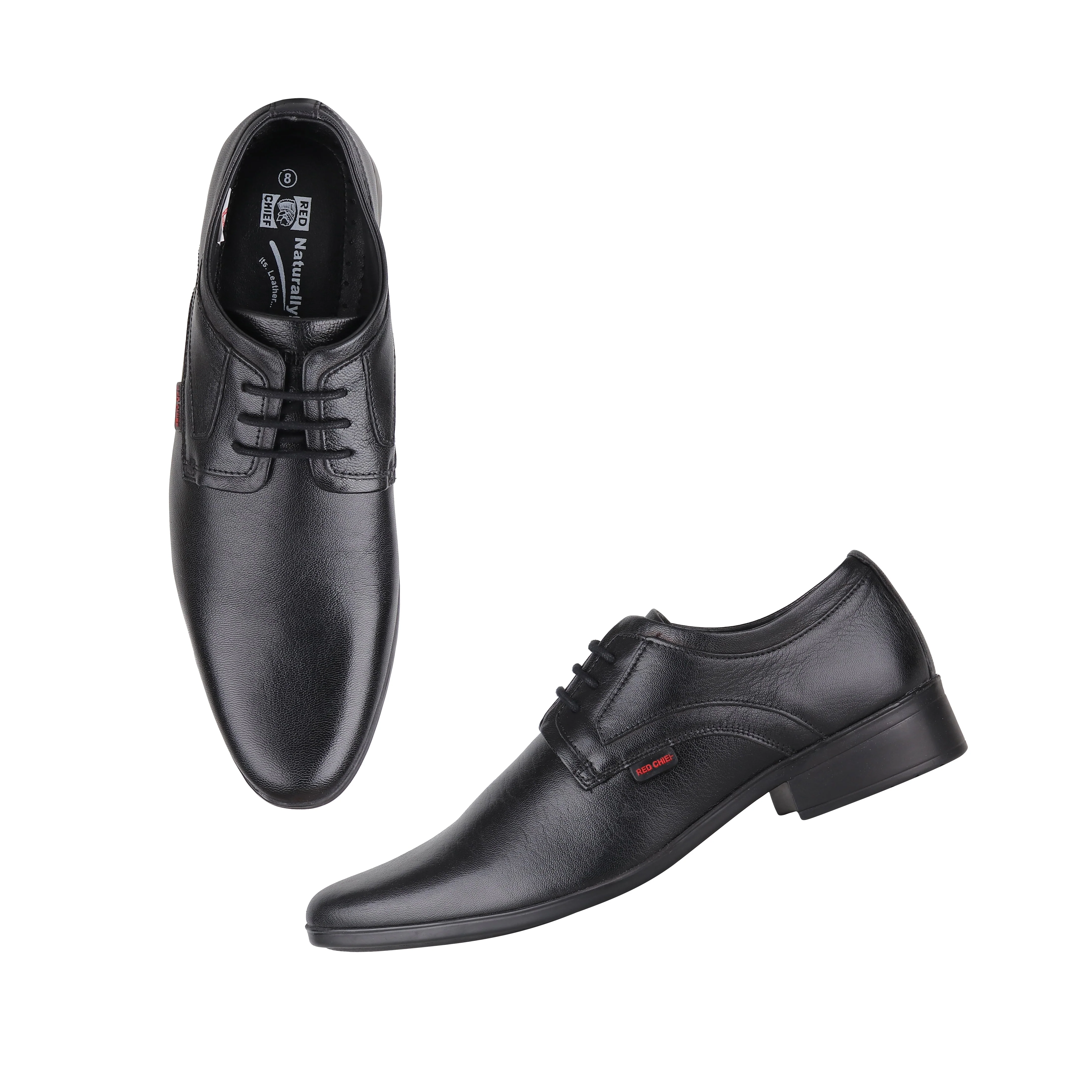 Red Chief Black Formal Shoes for Men RC3496 001 - Image 2
