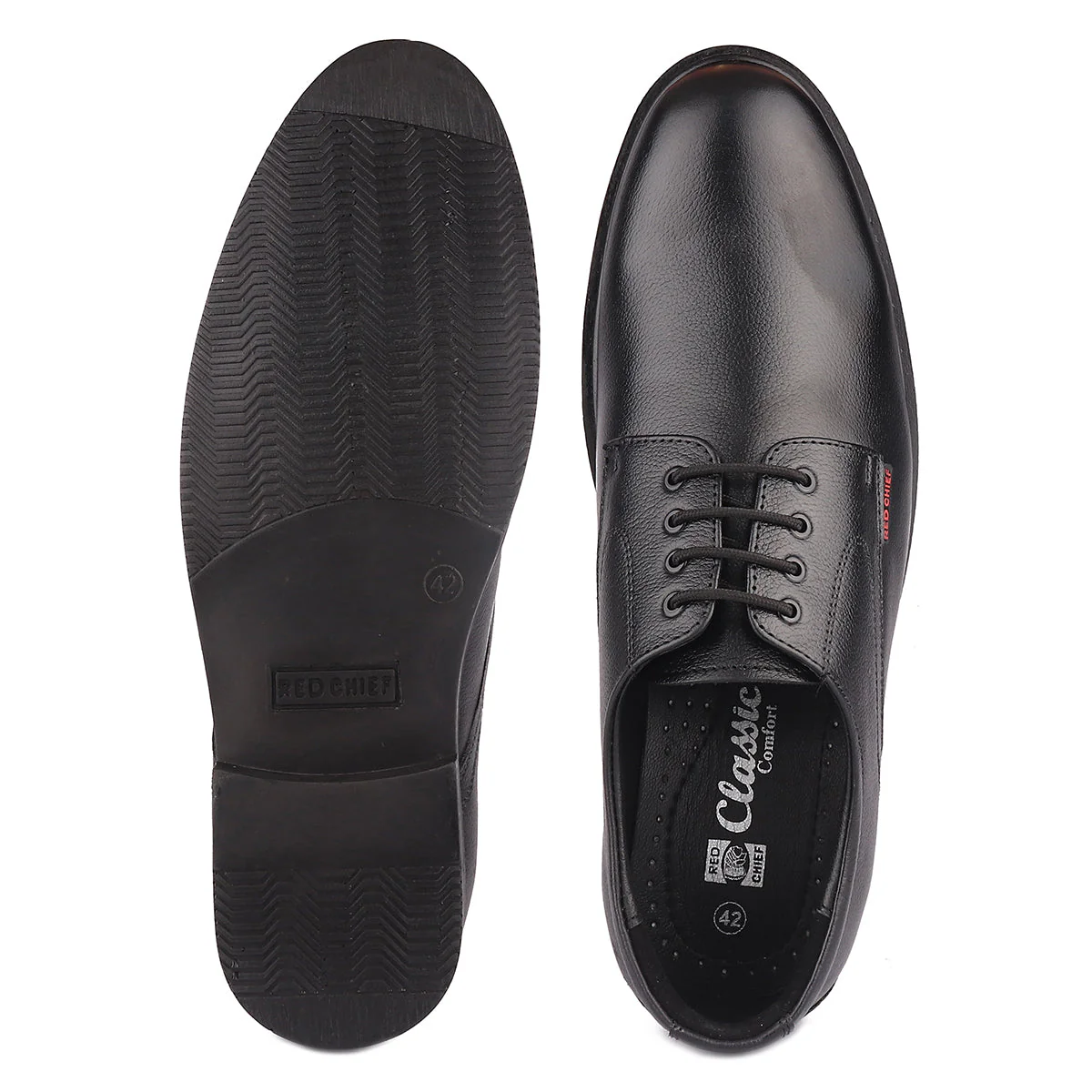 Red Chief Black Formal Shoes for Men RC3501 001 - Image 8