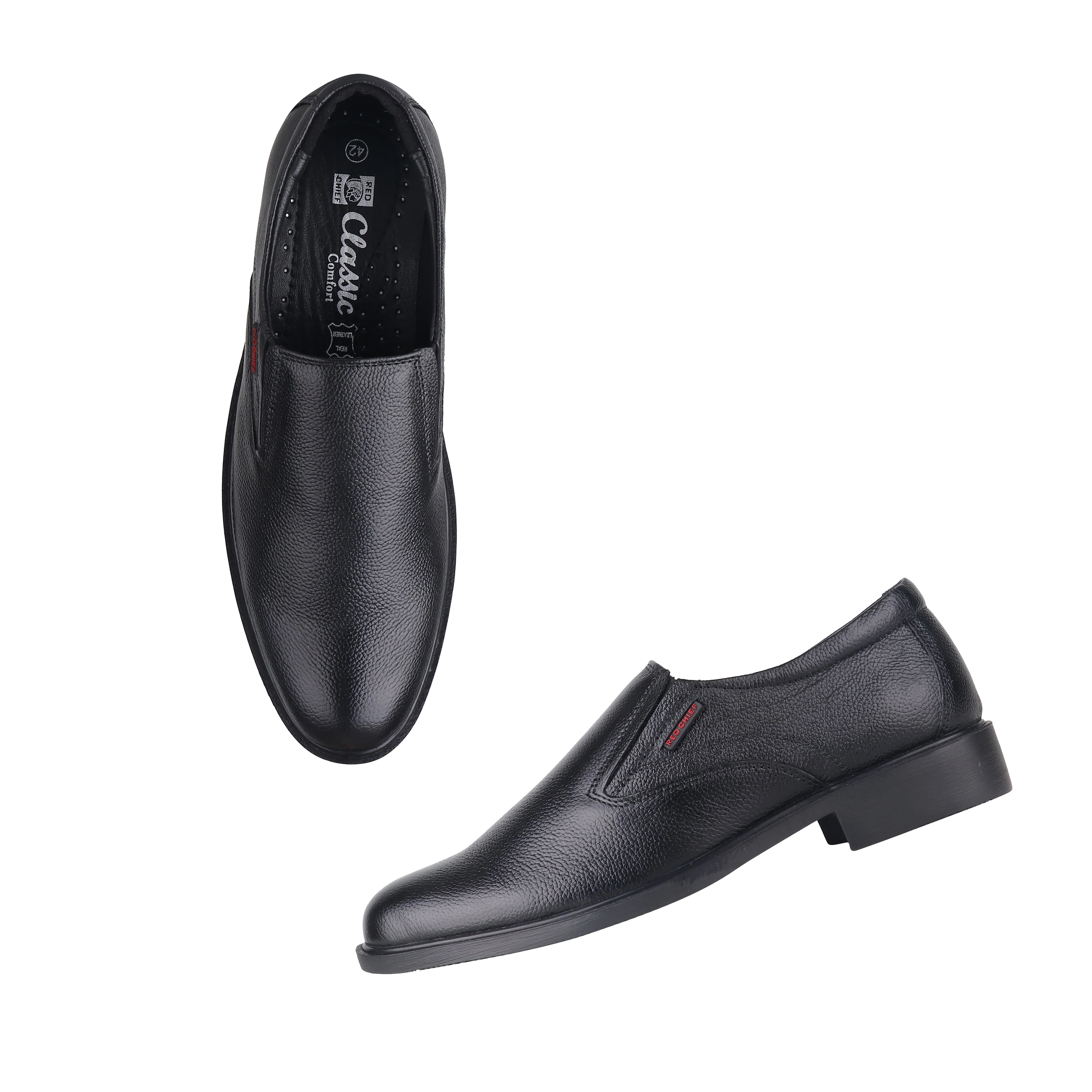Red Chief Black Formal Shoes for Men RC3502 001 - Image 2