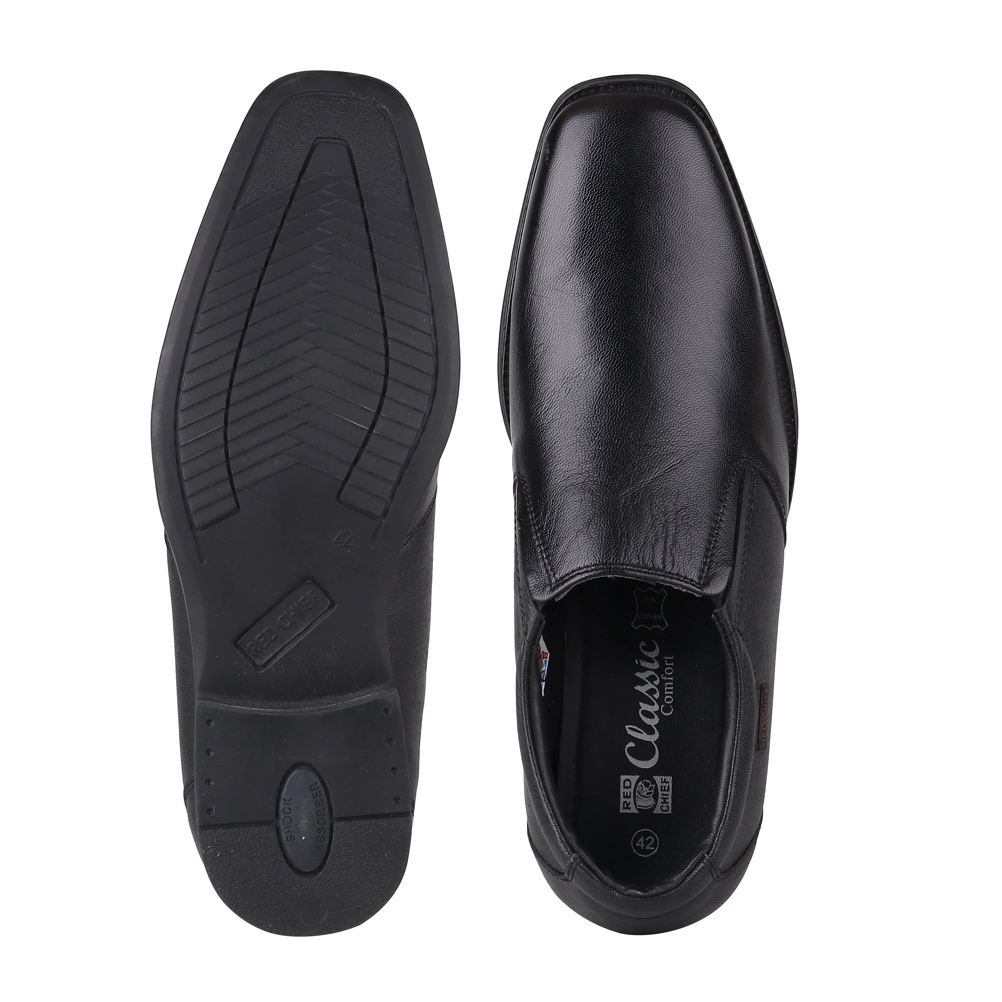 Red Chief Black Formal Shoes for Men RC3526 001 - Image 8