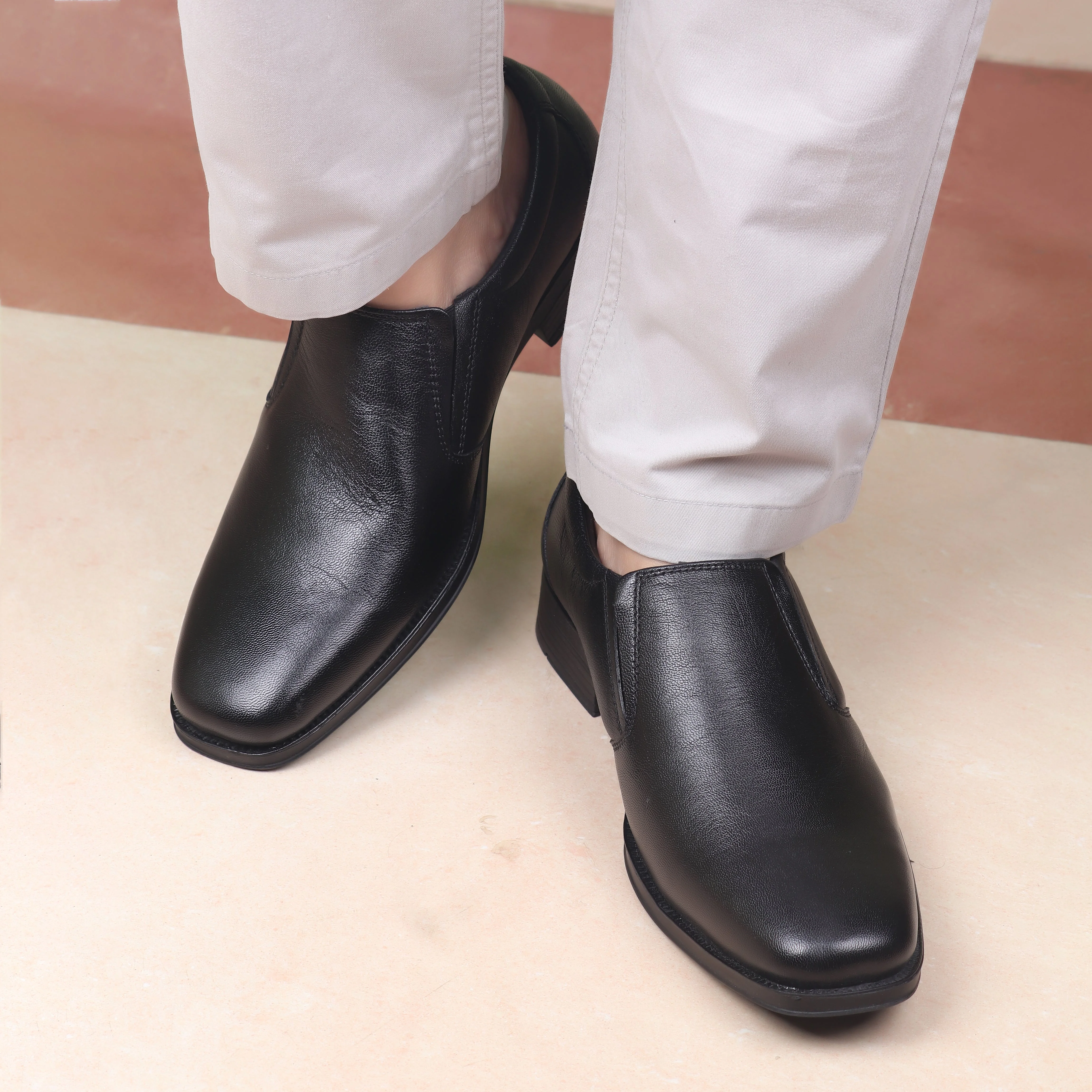 Red Chief Black Formal Shoes for Men RC3526 001 - Image 9