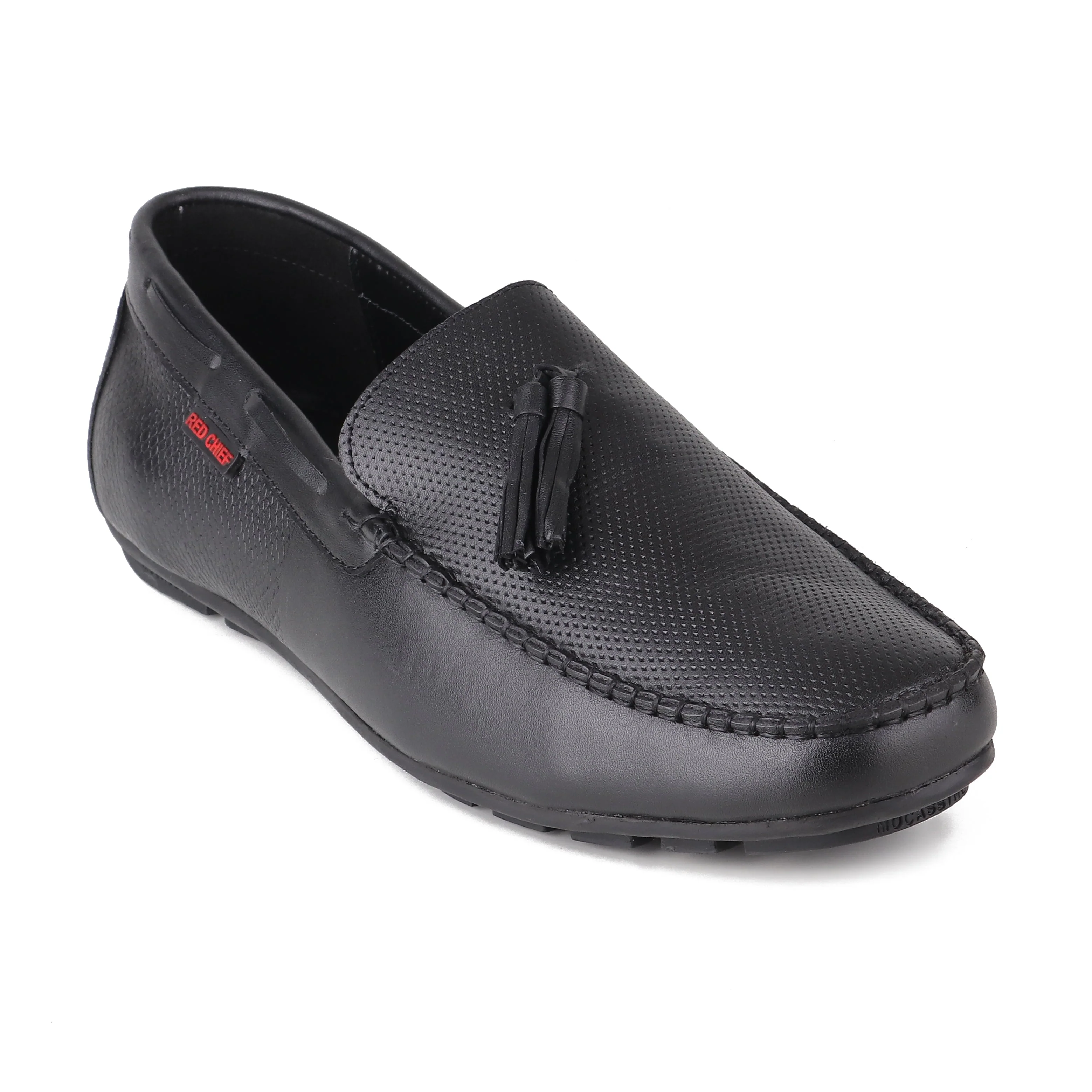 Red Chief Black Formal Loafer Shoes for Men RC3617 001 - Image 4