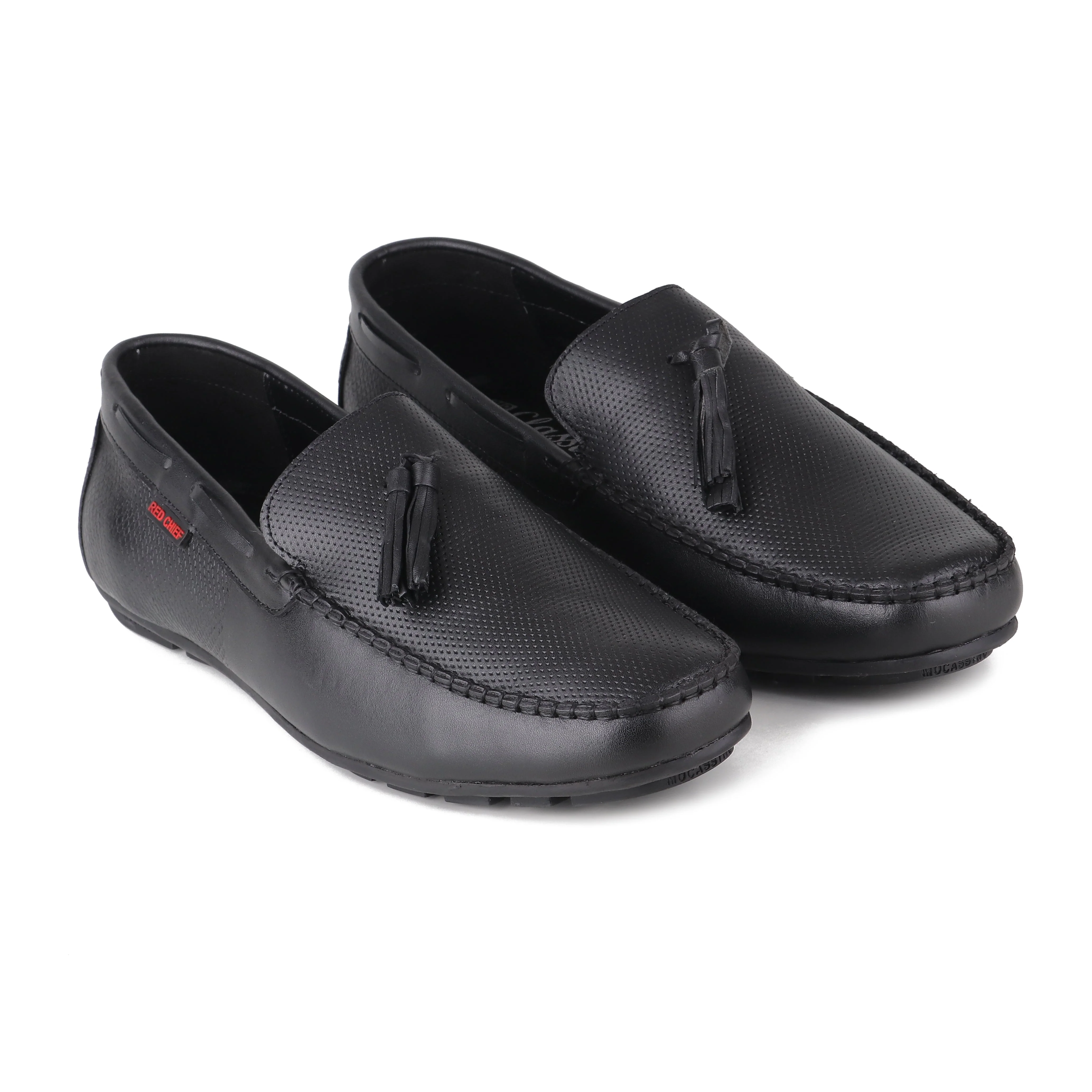 Red Chief Black Formal Loafer Shoes for Men RC3617 001 - Image 6