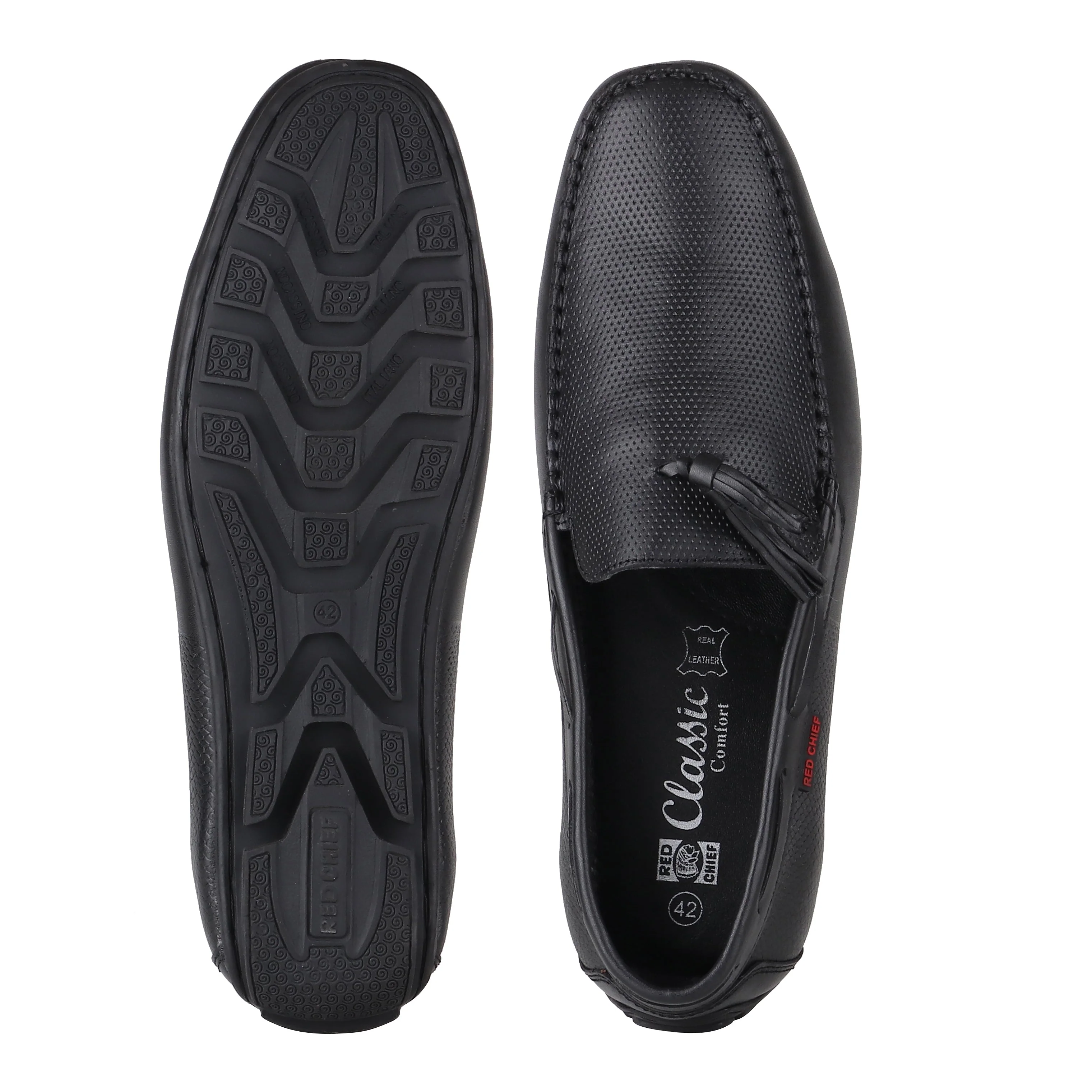 Red Chief Black Formal Loafer Shoes for Men RC3617 001 - Image 9