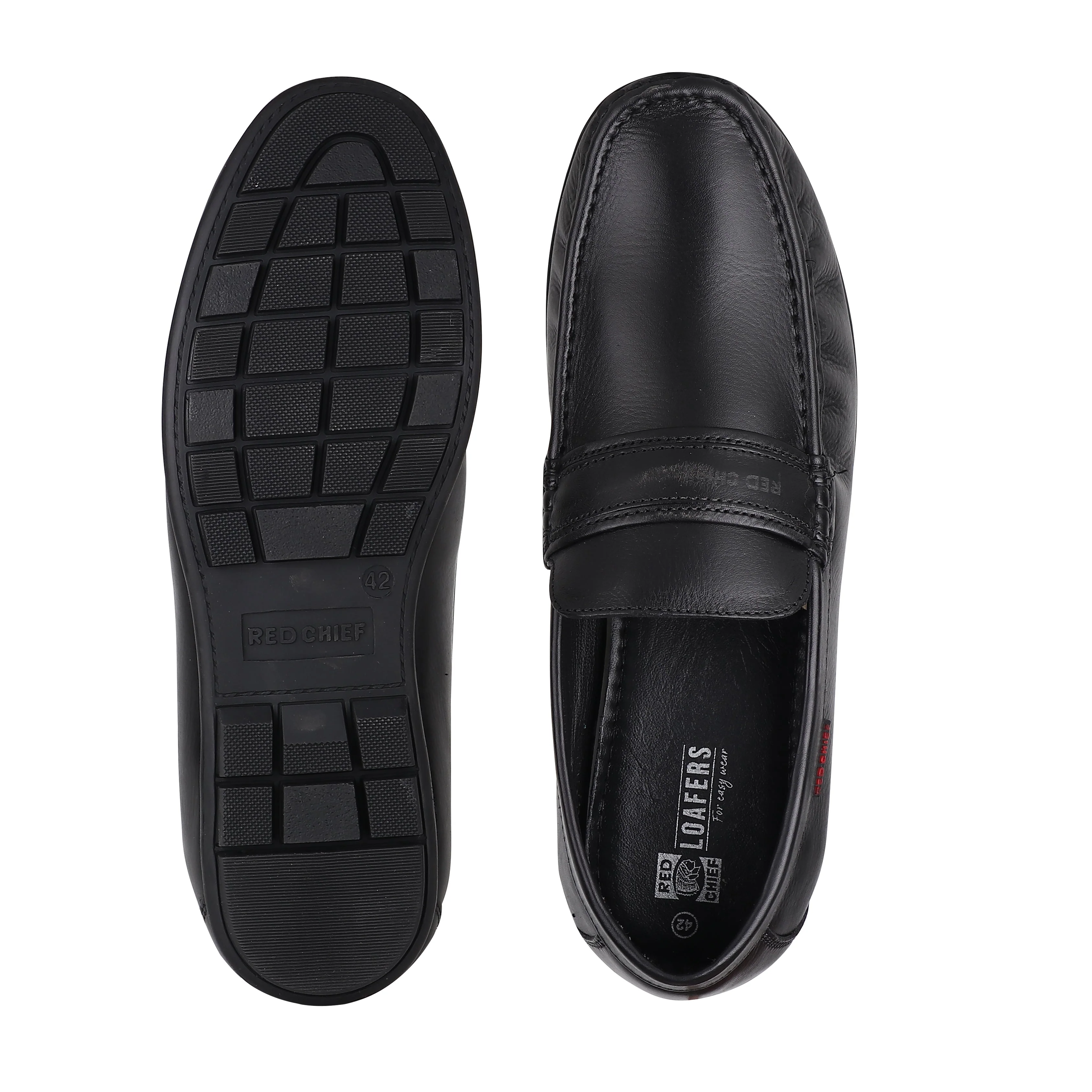 Red Chief Black Formal Loafer Shoes for Men RC3746 001 - Image 9