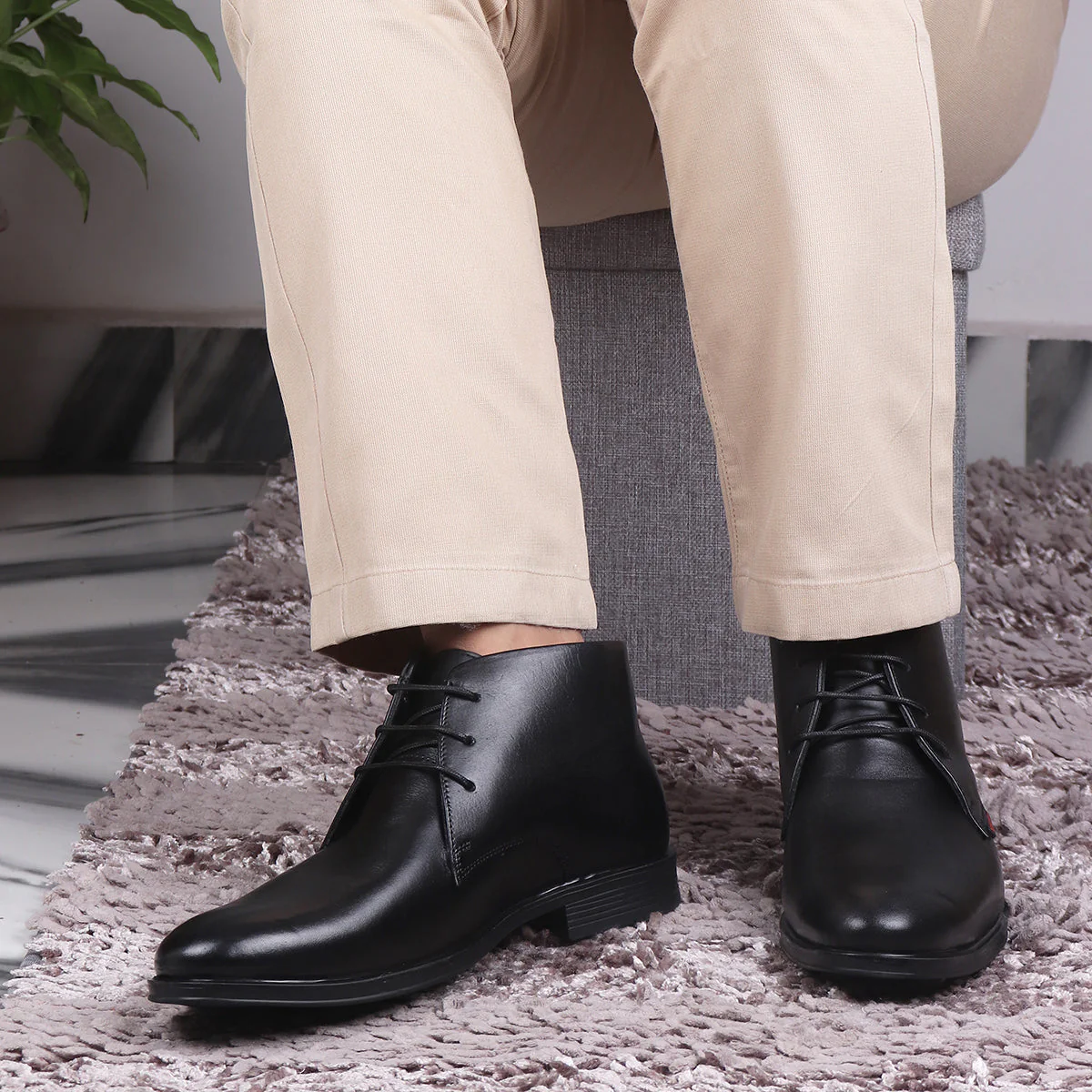 Red Chief Black Formal Shoes for Men RC3748 001 - Image 9
