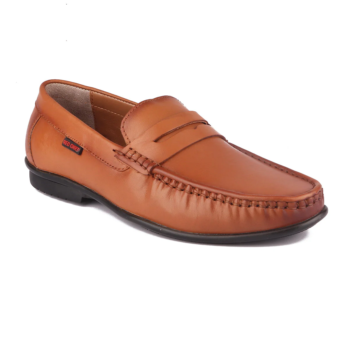 Red Chief Tan Formal Loafer Shoes for Men RC3749 006 - Image 3
