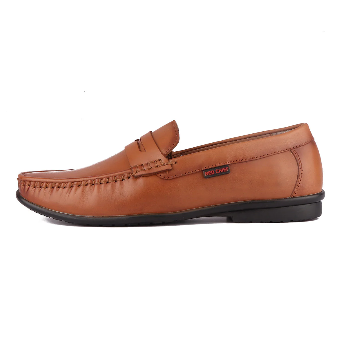 Red Chief Tan Formal Loafer Shoes for Men RC3749 006 - Image 5