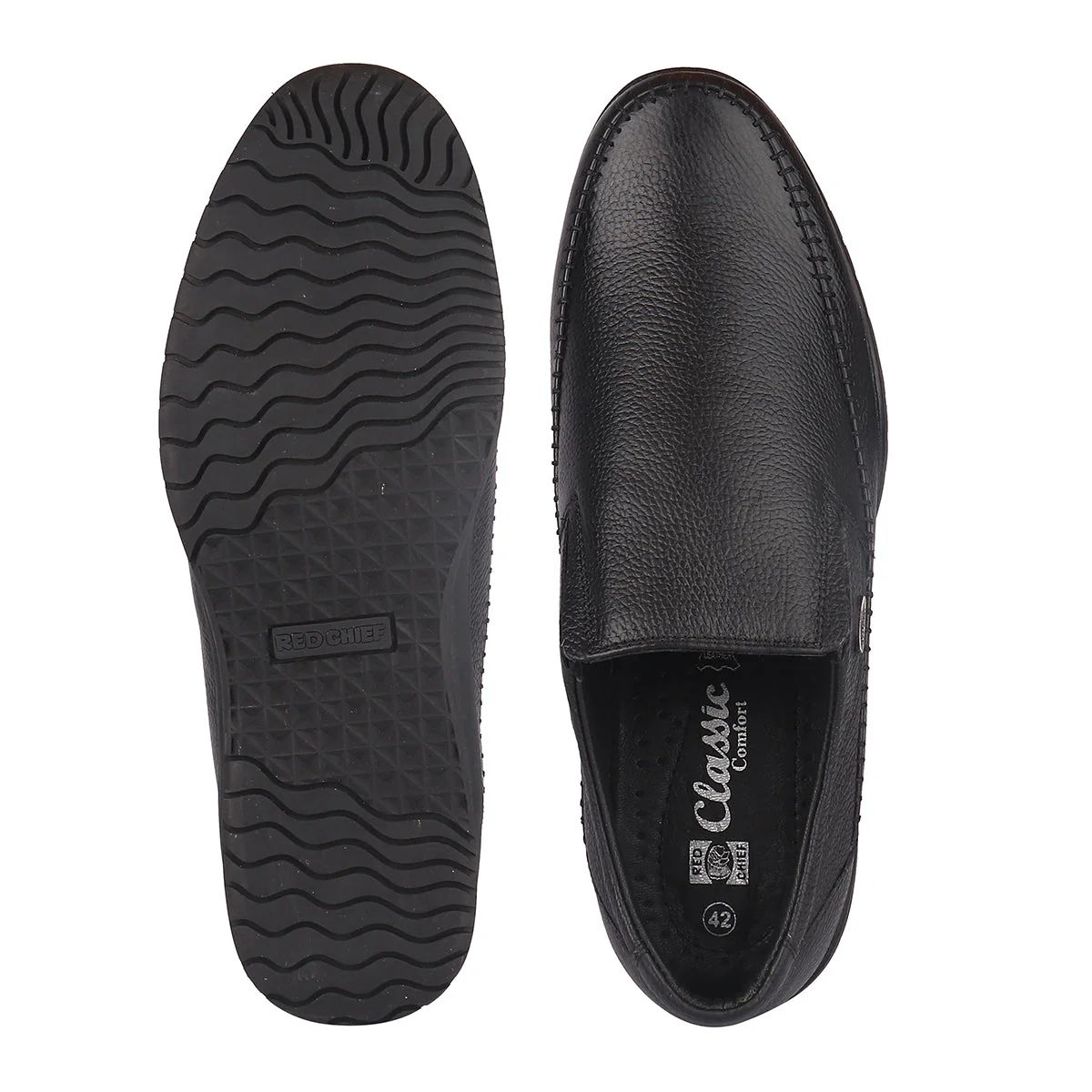 Red Chief Black Formal Shoes for Men RC3836 001 - Image 8