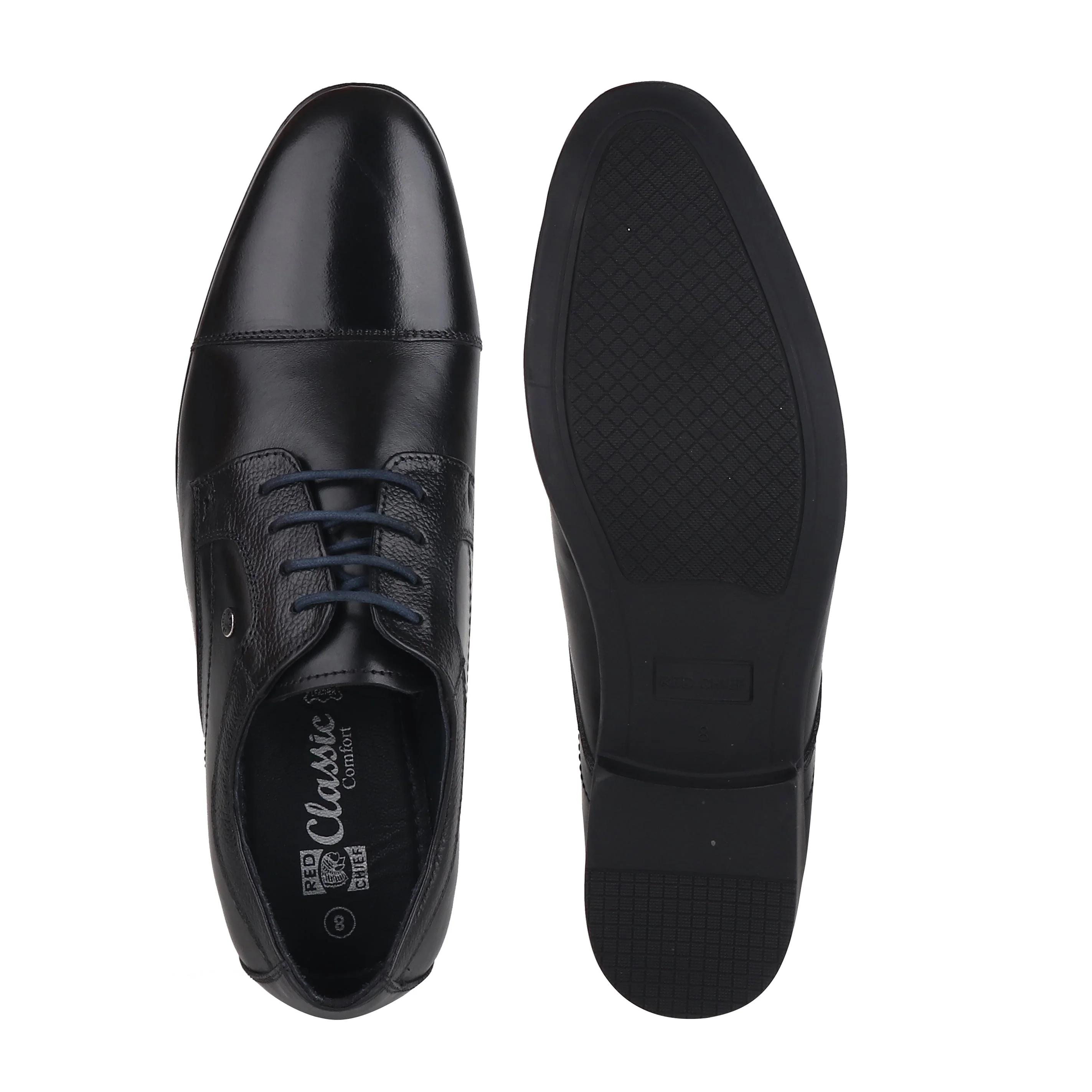 Red Chief Black Formal Shoes for Men RC3873 001 - Image 7